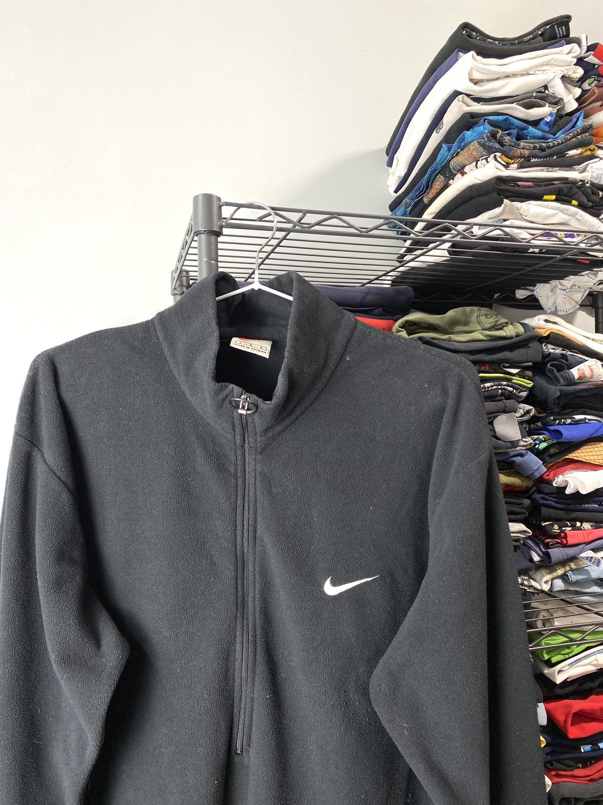 Nike × Vintage Vintage 1990’s Nike Fleece Sweatshirt Y2K Hype Size US L / EU 52-54 / 3 - 2 Thumbnail