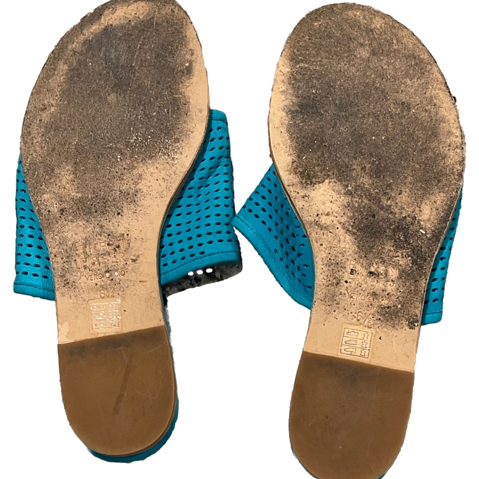 Eileen Fisher Eileen Fisher Sandal Womens Edge 2 Slide On Size 6.5 Teal Shoes Size US 6.5 / IT 36.5 - 5 Thumbnail