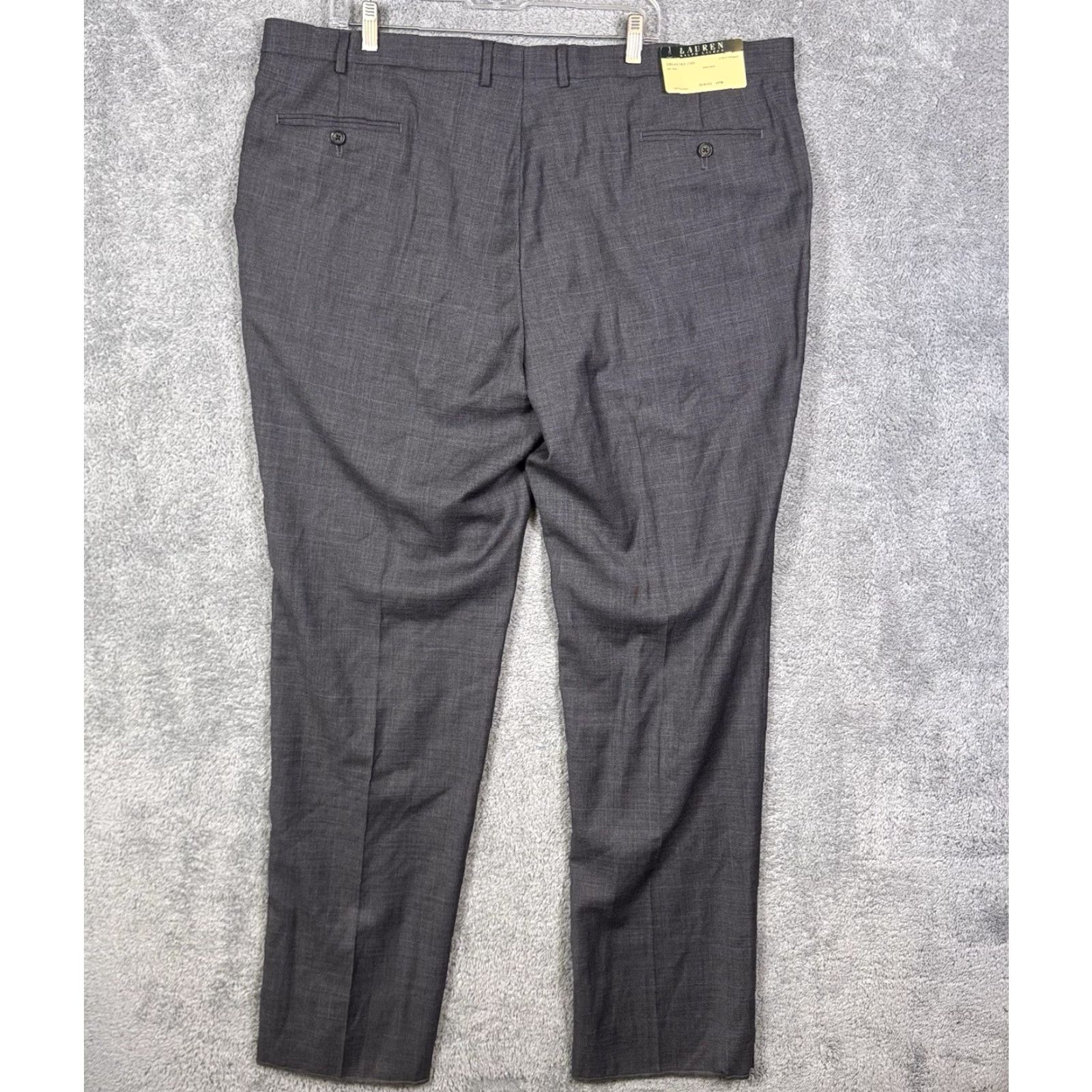 Ralph Lauren VINTAGE Lauren Ralph Lauren Pants Mens 45x36 Unhemmed 100% Wool Dress Slacks Windowpane Size US 44 / EU 60 - 4 Thumbnail