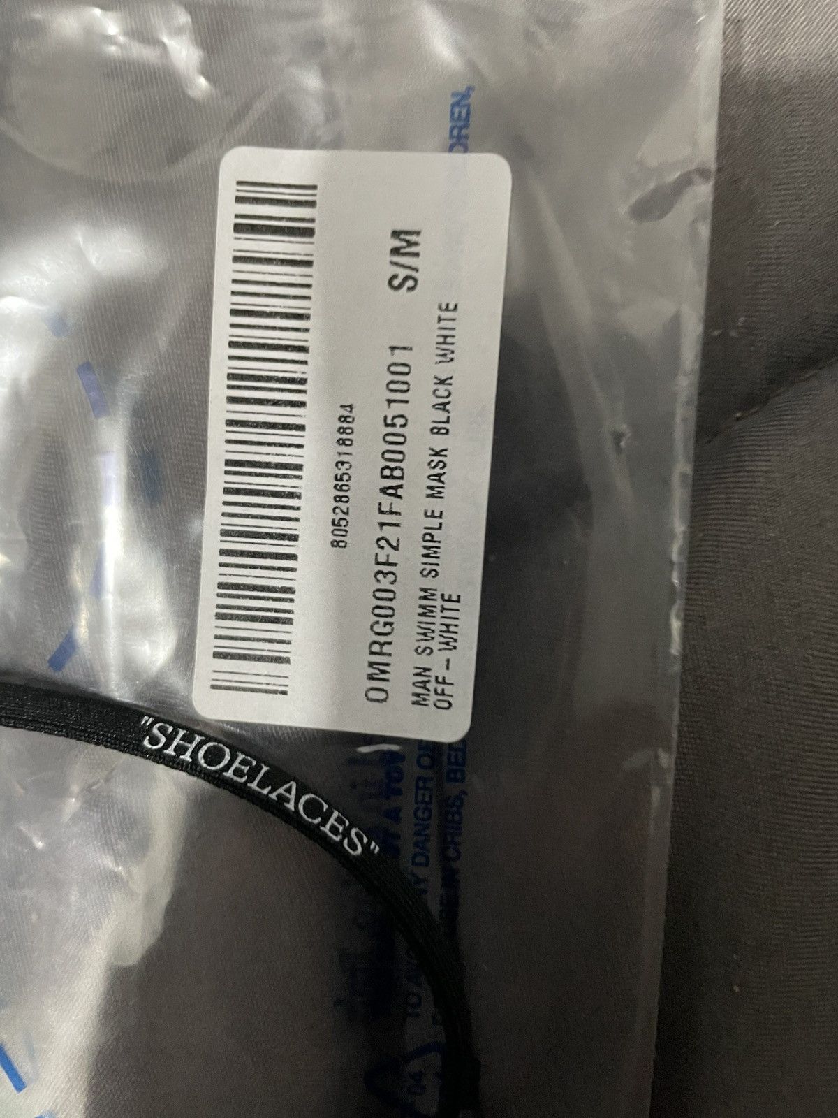 Off-White The Off White Logo printed Mask Size ONE SIZE - 3 Thumbnail