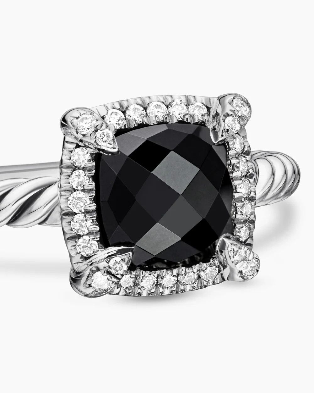 David Yurman oc11z0925 Size: OS / Pavé Bezel Ring in Silver Size ONE SIZE - 3 Thumbnail