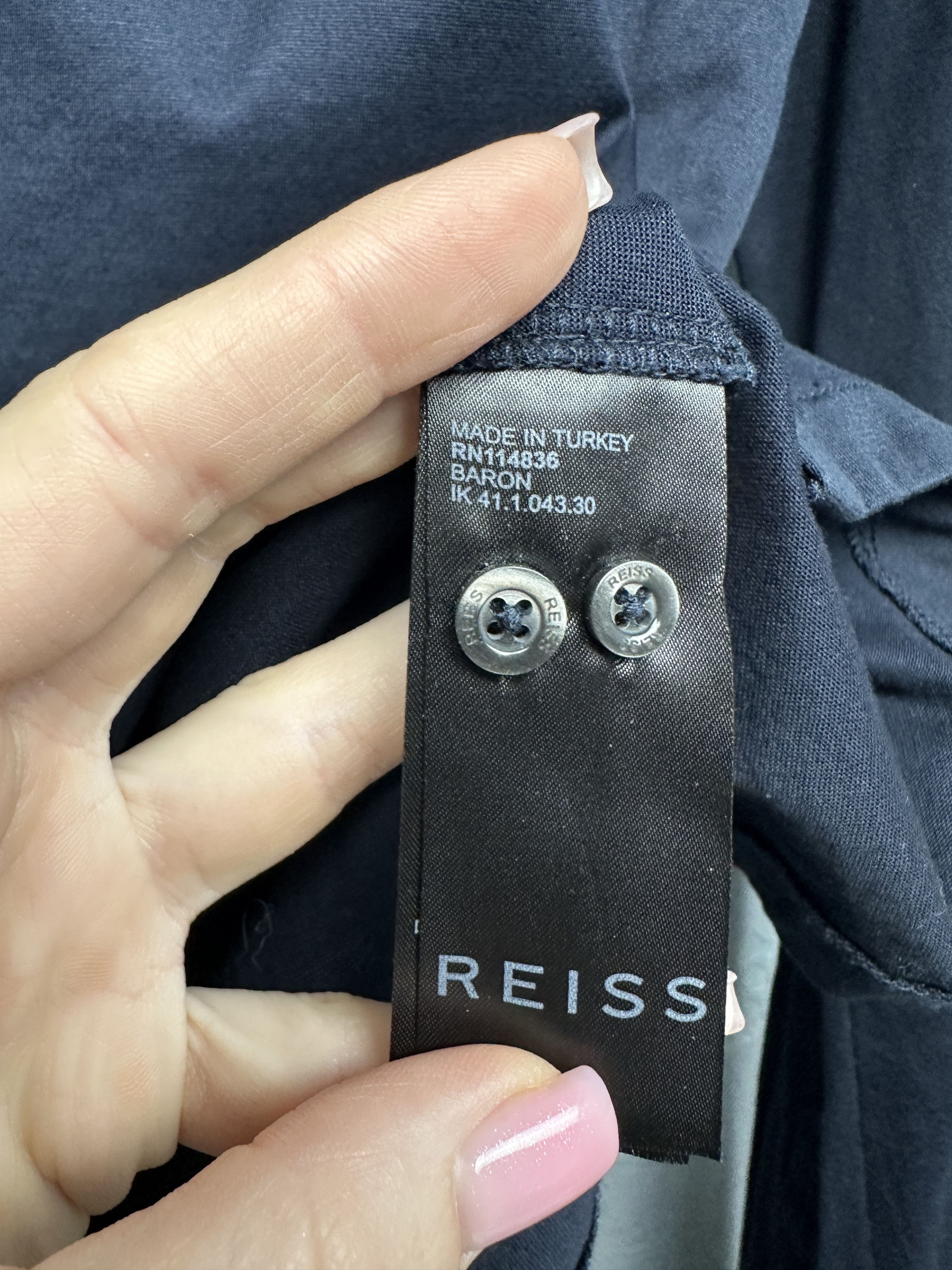 Reiss Reiss Mens Long Sleeve Polo Shirt Size US S / EU 44-46 / 1 - 4 Thumbnail