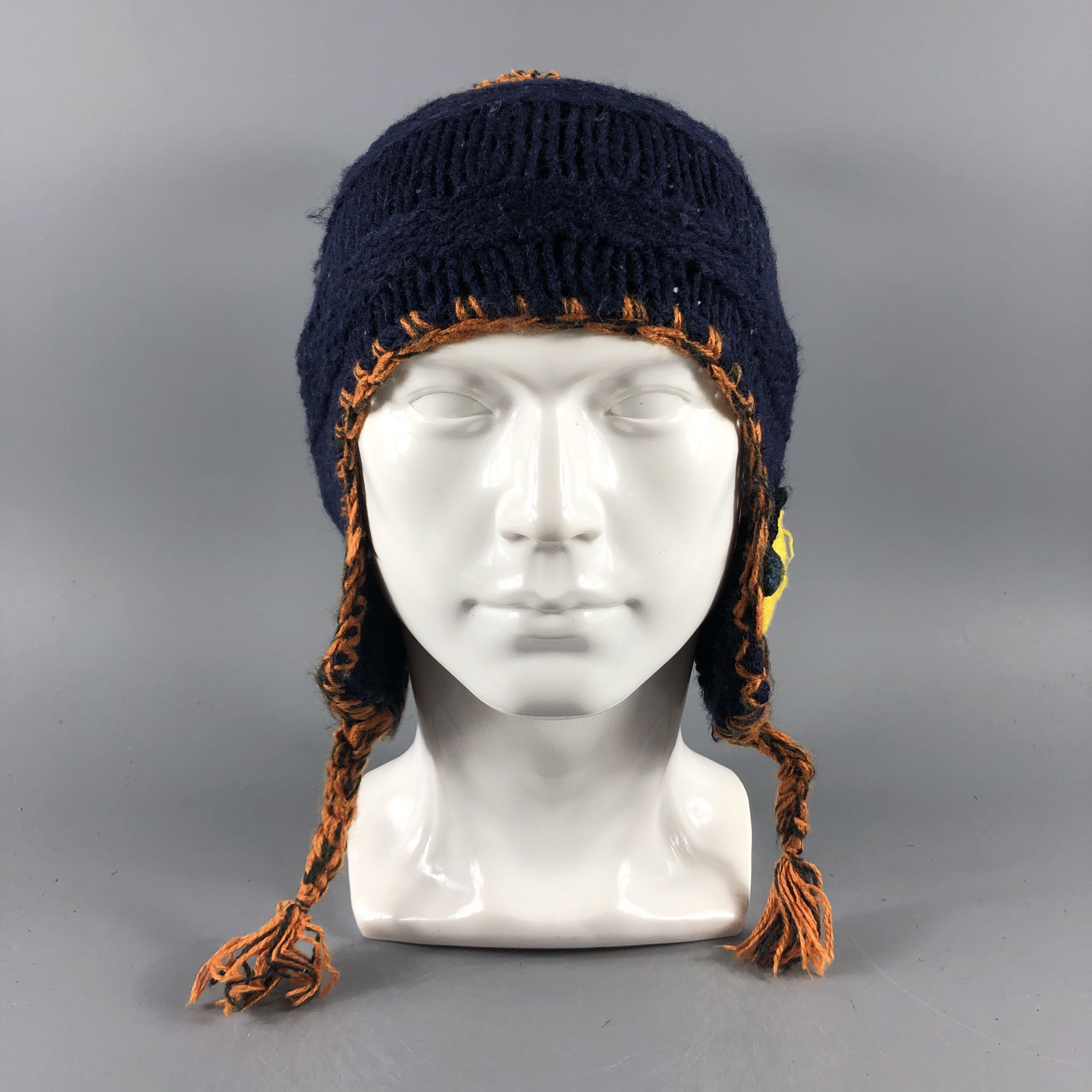 image of Vintage Smiley Hats Aurelia Kobe Beanie Earflap Snow Cap B1171, Men's