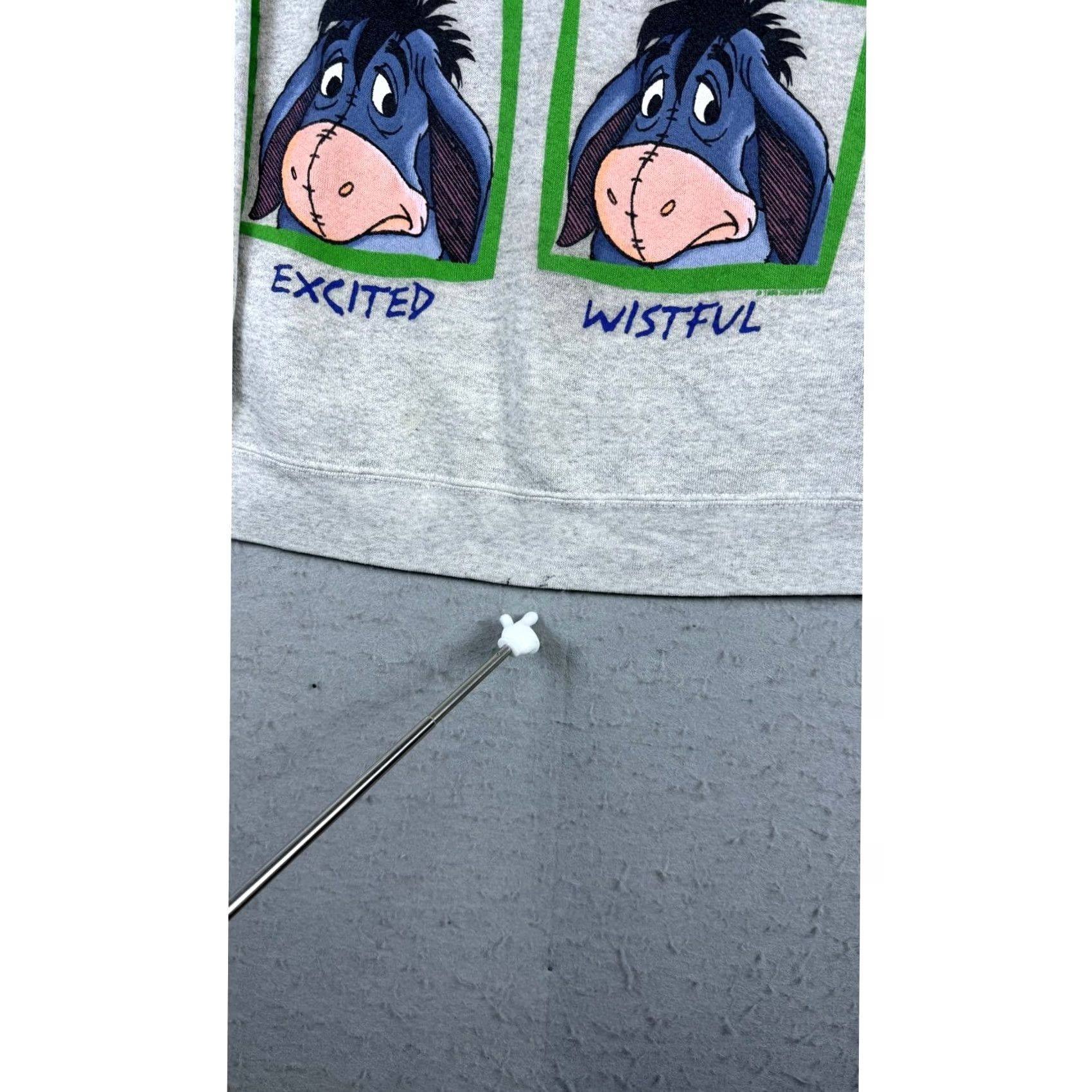 Disney VINTAGE Disney Sweatshirt Mens L/XL Gray Many Faces of Eeyore Pooh Crewneck Size US XL / EU 56 / 4 - 7 Thumbnail