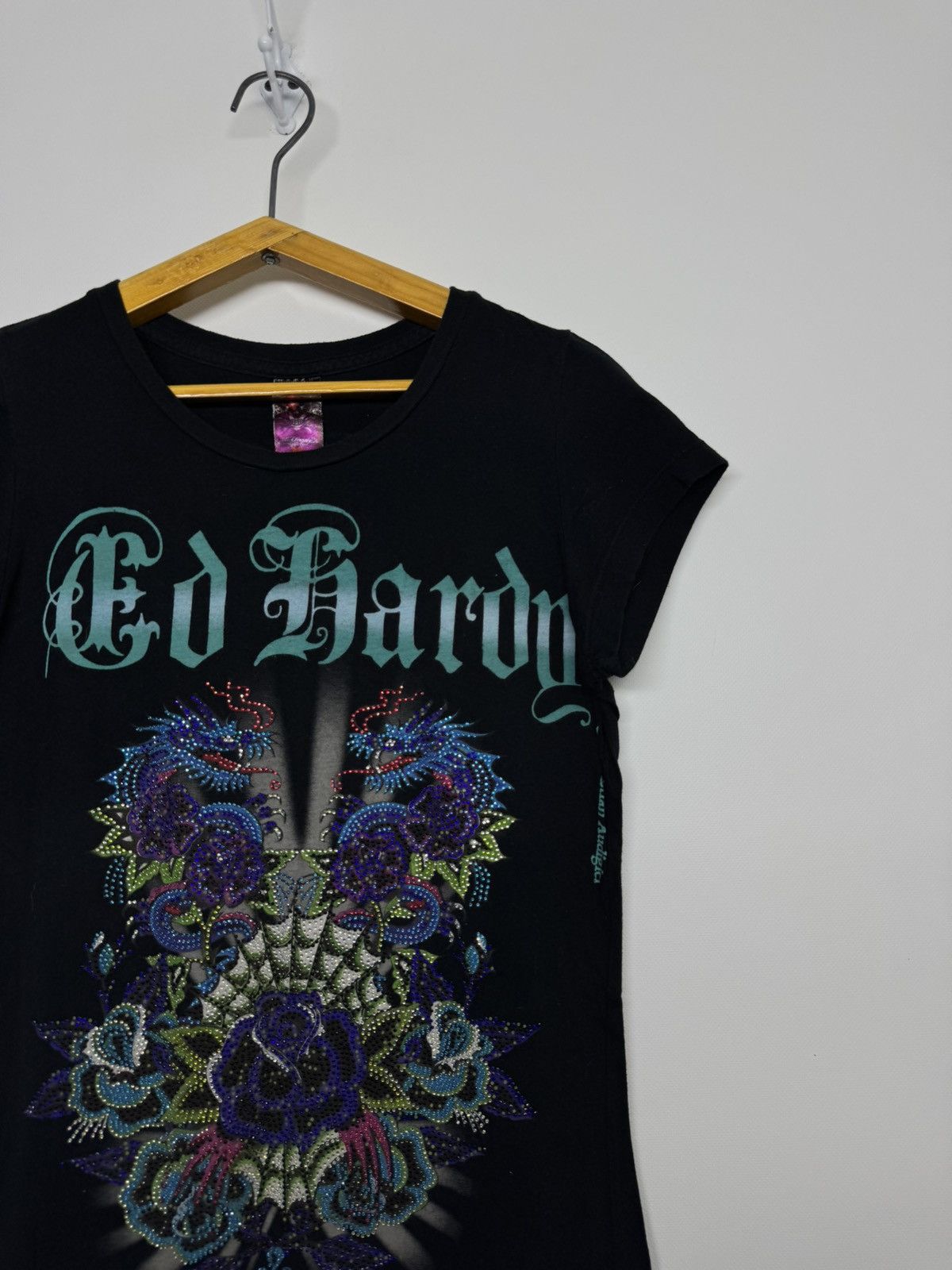 Ed Hardy RARE ED HARDY DOUBLE LOGO T-SHIRT Size M / US 6-8 / IT 42-44 - 7 Thumbnail