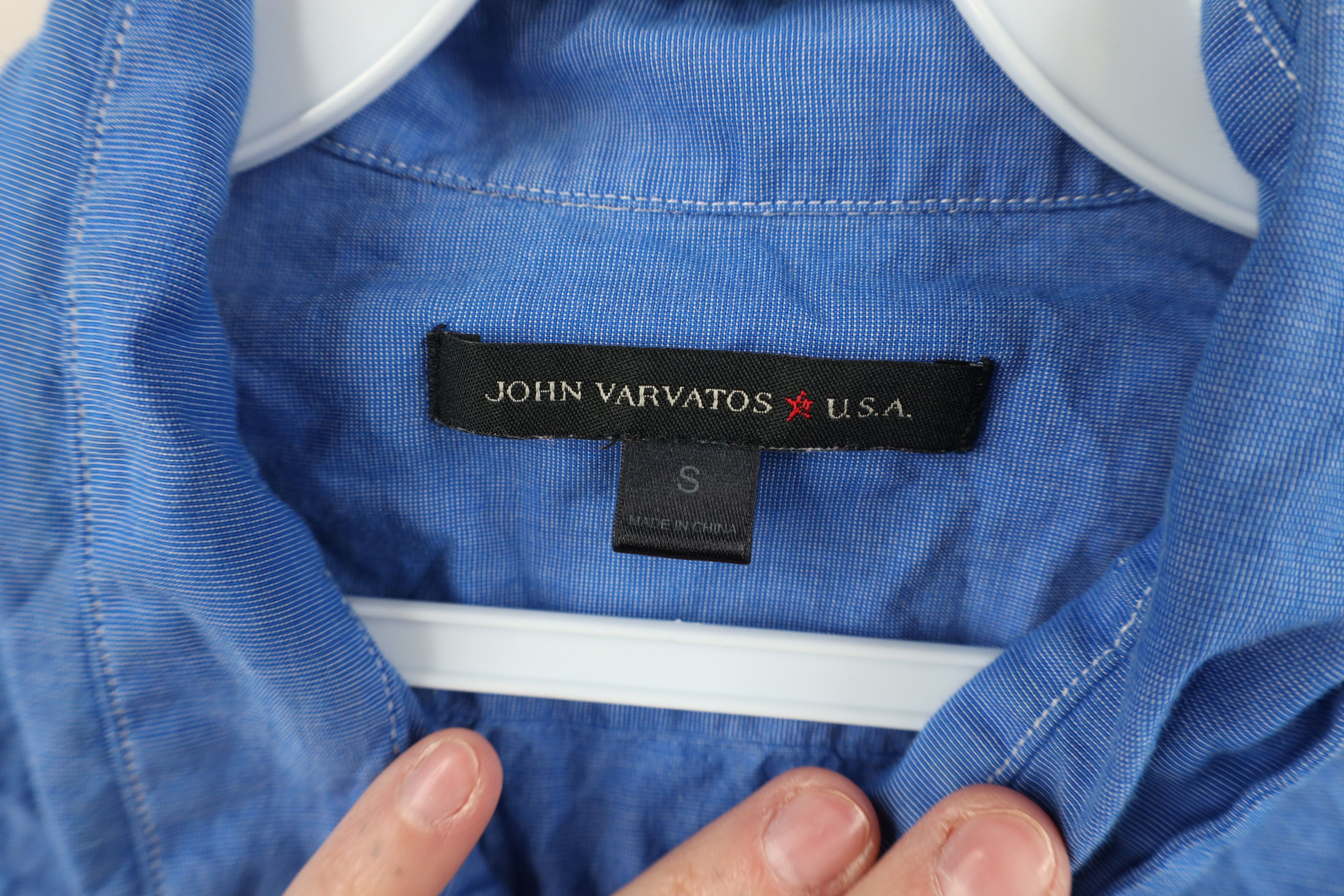 John Varvatos John Varvatos USA Roll Cuff Collared Button Down Shirt Size US S / EU 44-46 / 1 - 10 Thumbnail