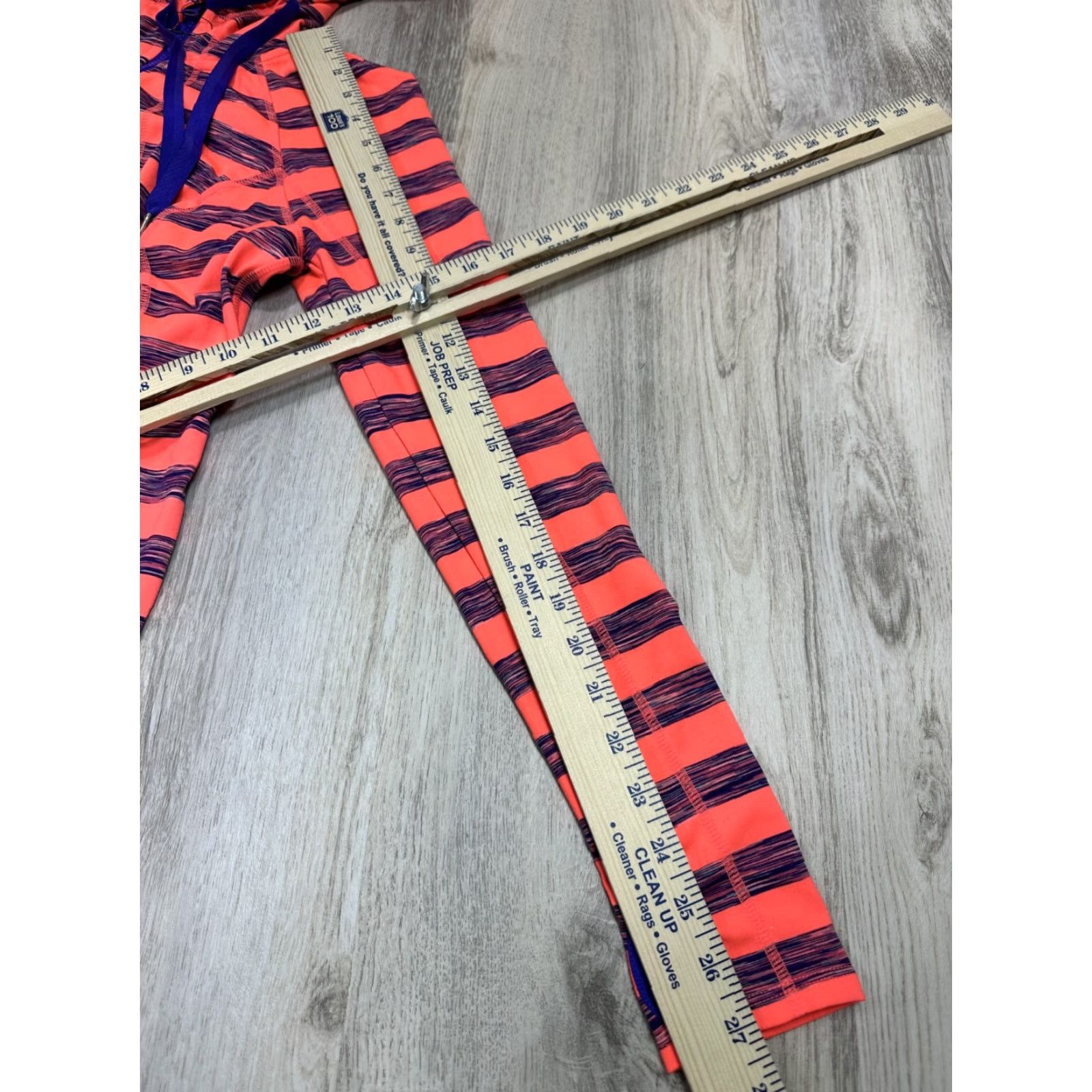 Vintage Lukka Women’s Orange Purple Stripe Active Jacket Full Zip Hooded Lightweight S Small Womens Track Jacket Size S / US 4 / IT 40 - 7 Thumbnail