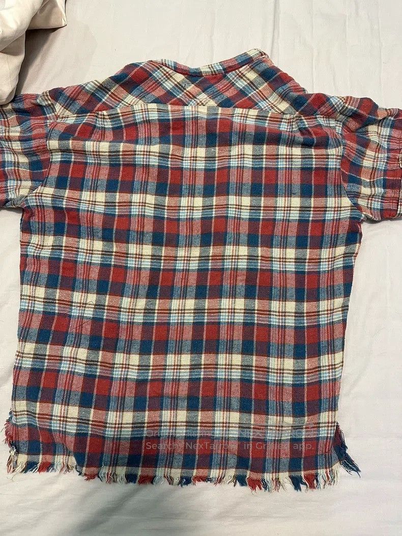 Greg Lauren Greg Lauren Vintage Plaid Short Sleeve Shirt with Distress Size US M / EU 48-50 / 2 - 2 Thumbnail