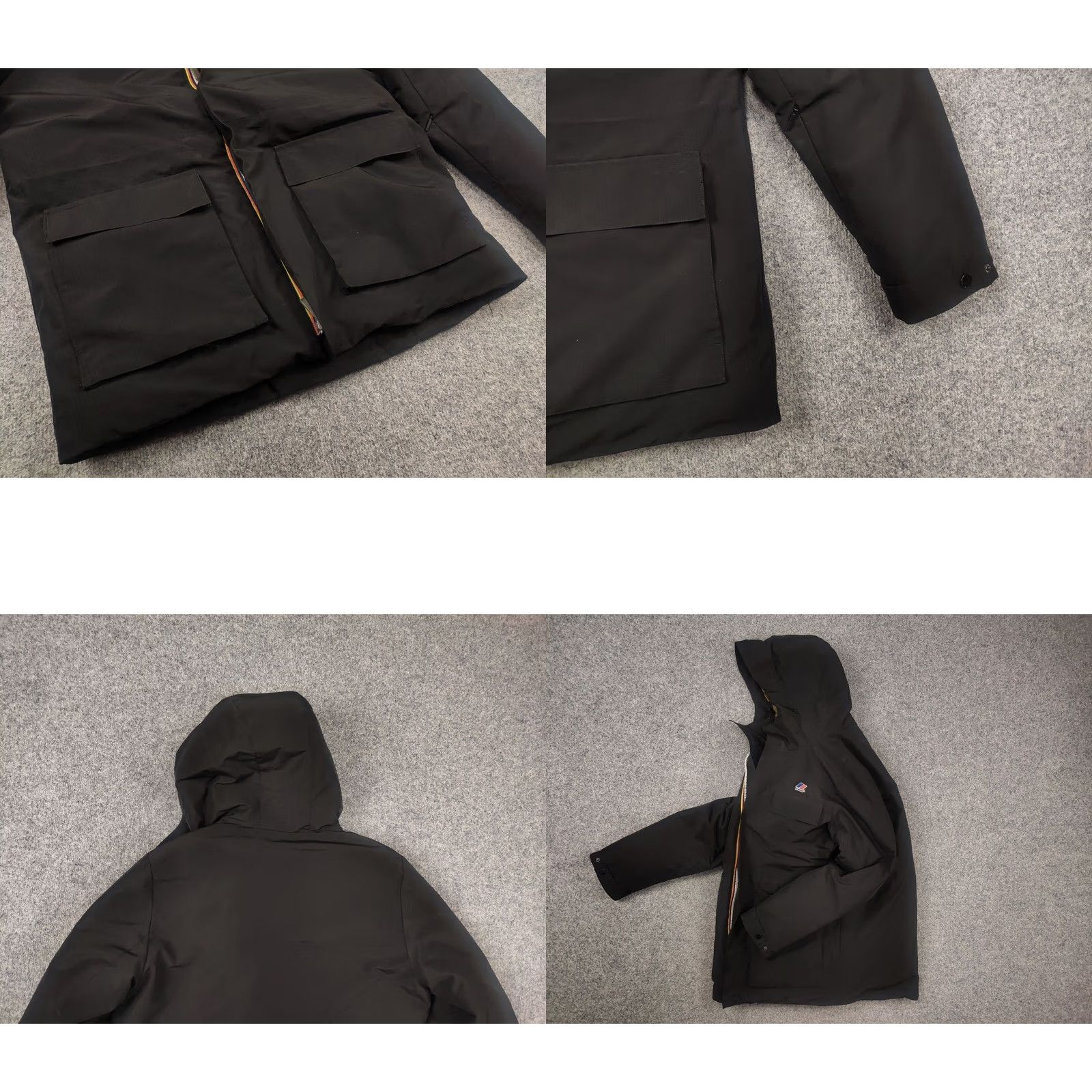 K-Way K-Way Jonas Thermo Heavy Pocket Black Zip Puffer Winter hooded Jacket Mens S Jacket Size US S / EU 44-46 / 1 - 8 Thumbnail