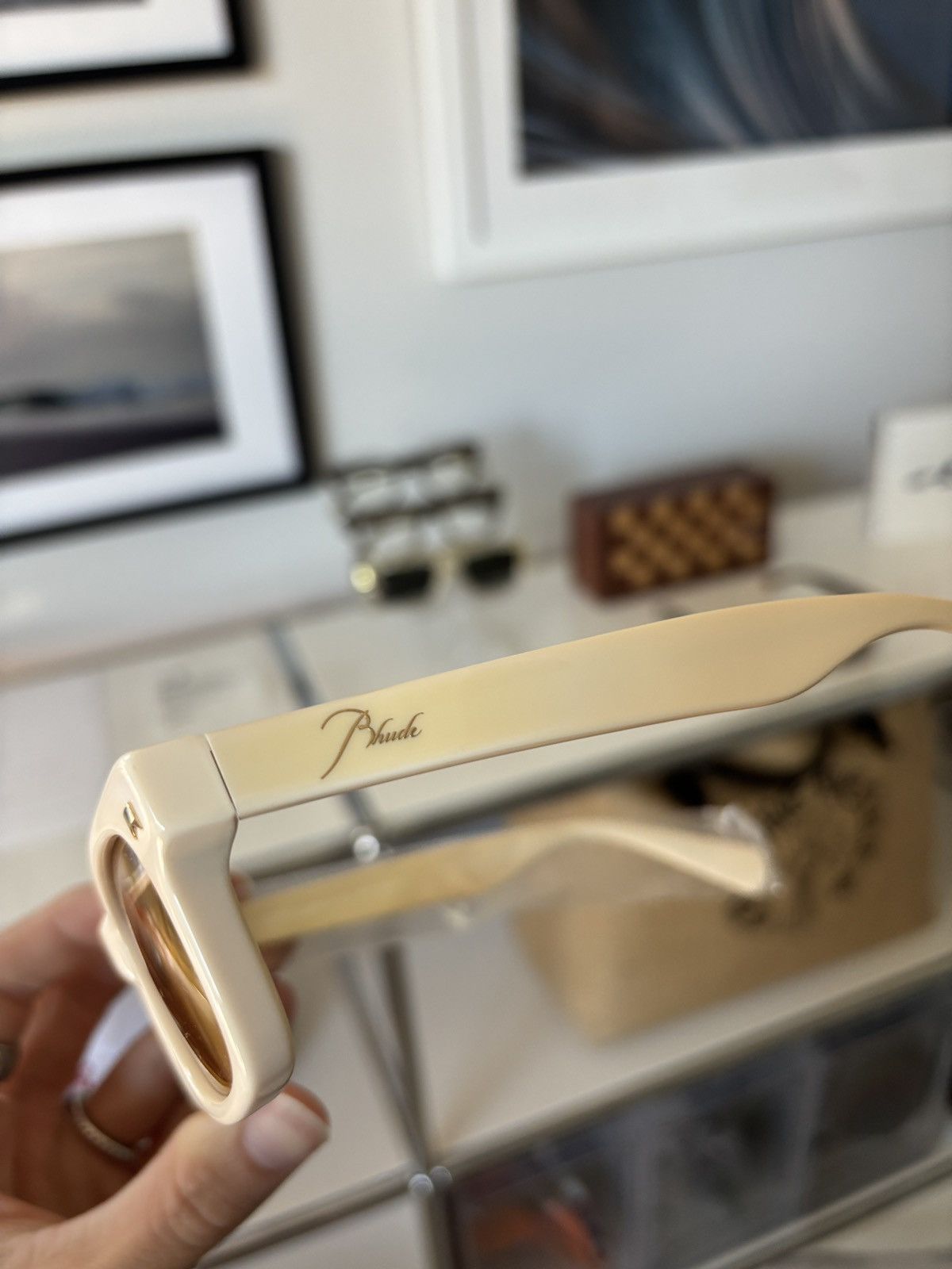 Rhude RHUDE - SUN RHAY LOGO RODEO SUNGLASSES Size ONE SIZE - 10 Thumbnail