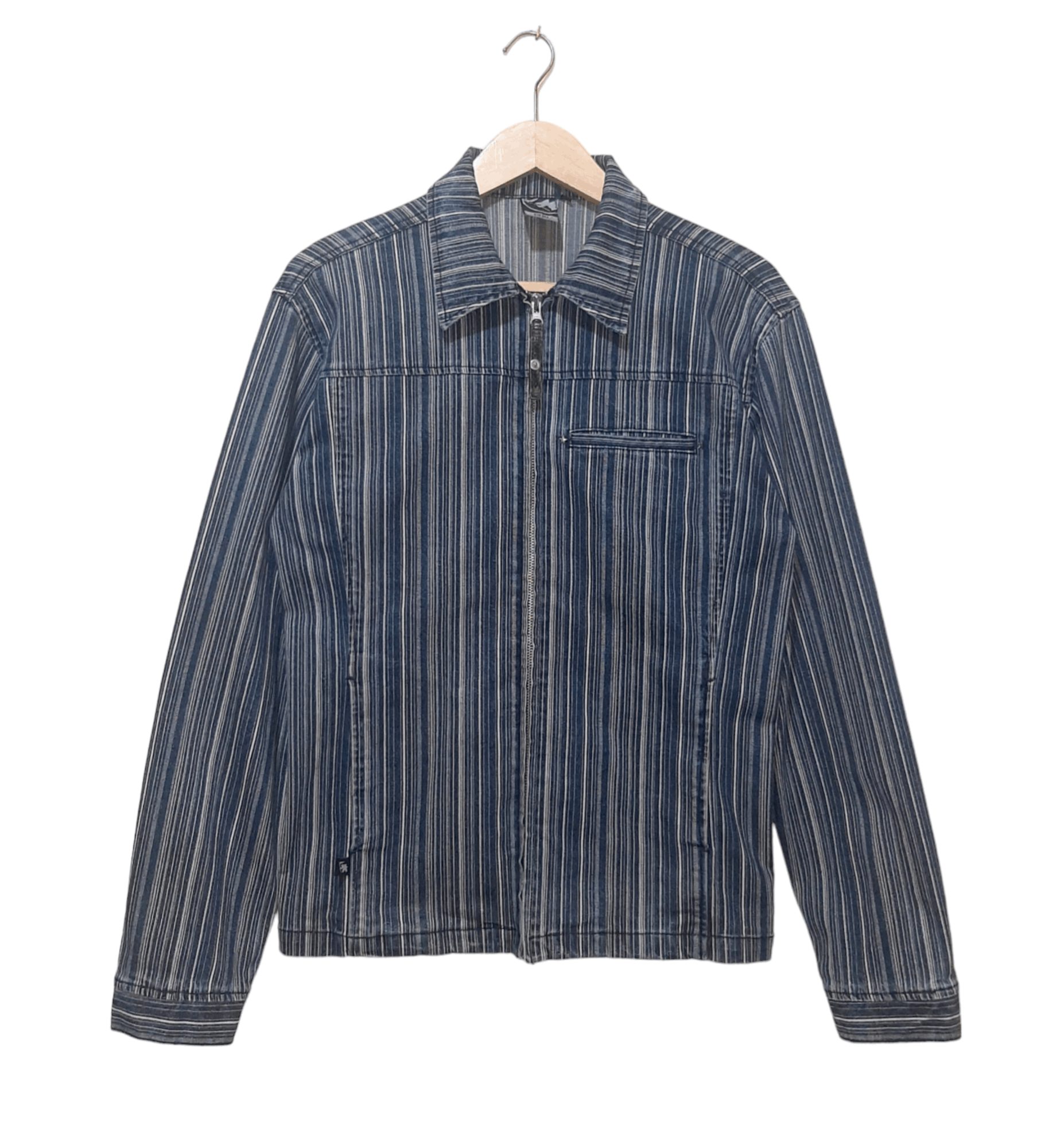 Gotcha Vintage Gotcha Elastic Denim Jacket Rare Size US L / EU 52-54 / 3 - 3 Thumbnail