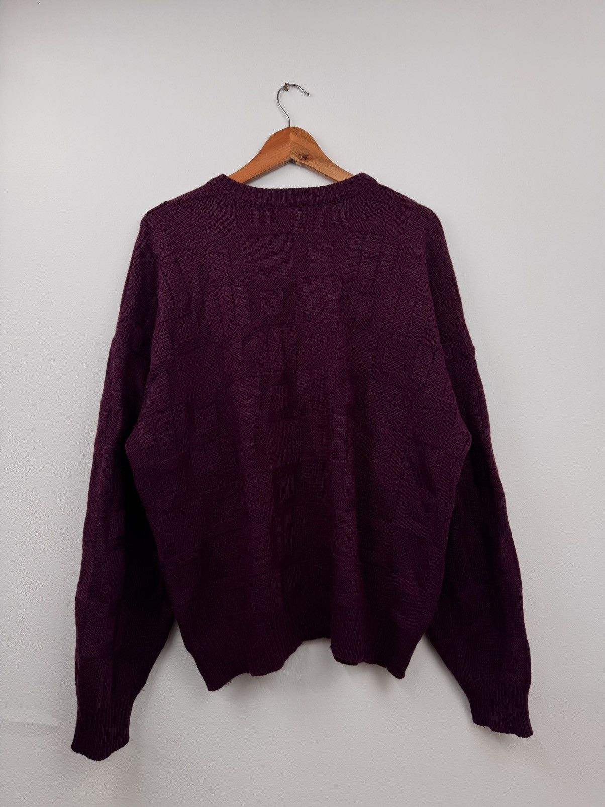 Lacoste Lacoste Men Crew Neck Sweater Vintage Burgundy Size L Size US L / EU 52-54 / 3 - 5 Thumbnail