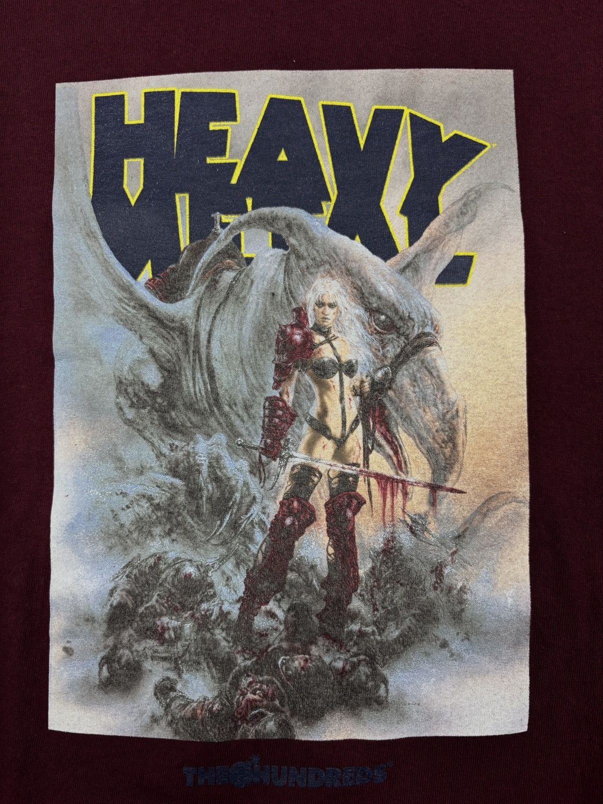Vintage The Hundreds “Heavy Metal” Tee – Wine – Size L Size US L / EU 52-54 / 3 - 1 Thumbnail
