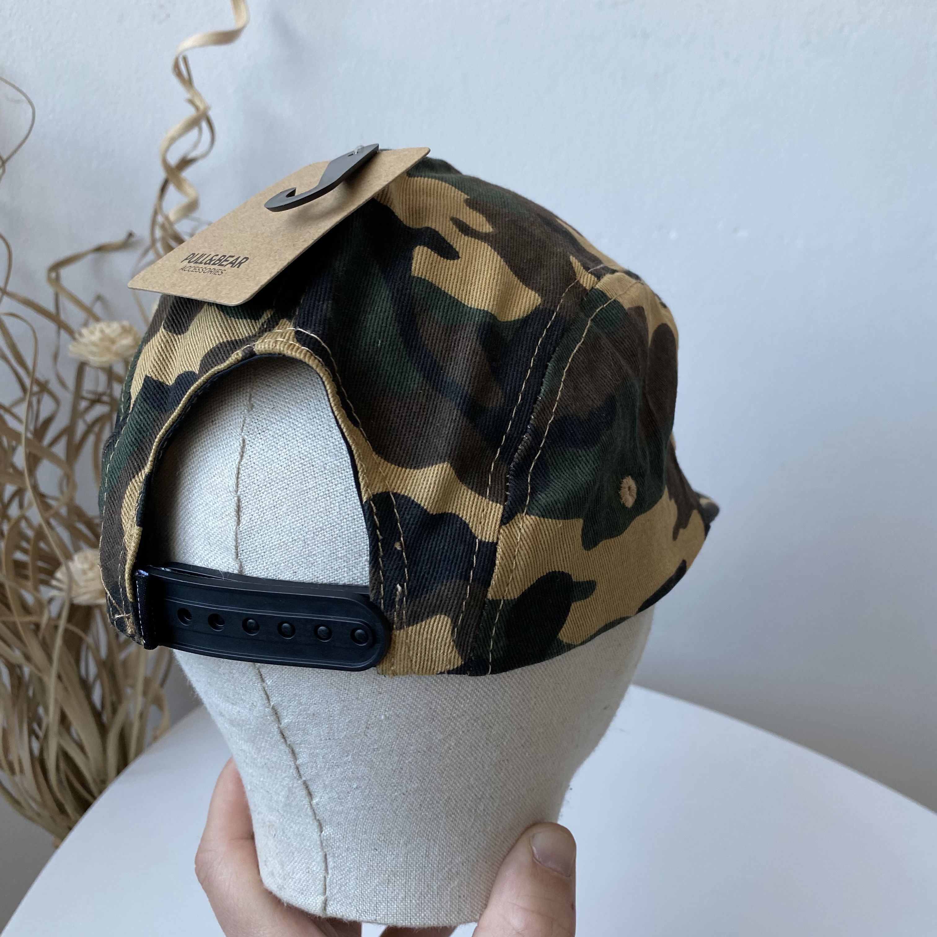 Dickies 🛹 Carhartt style 5 Panel Cap Camouflage Snapback Pull Bear Size ONE SIZE - 5 Thumbnail