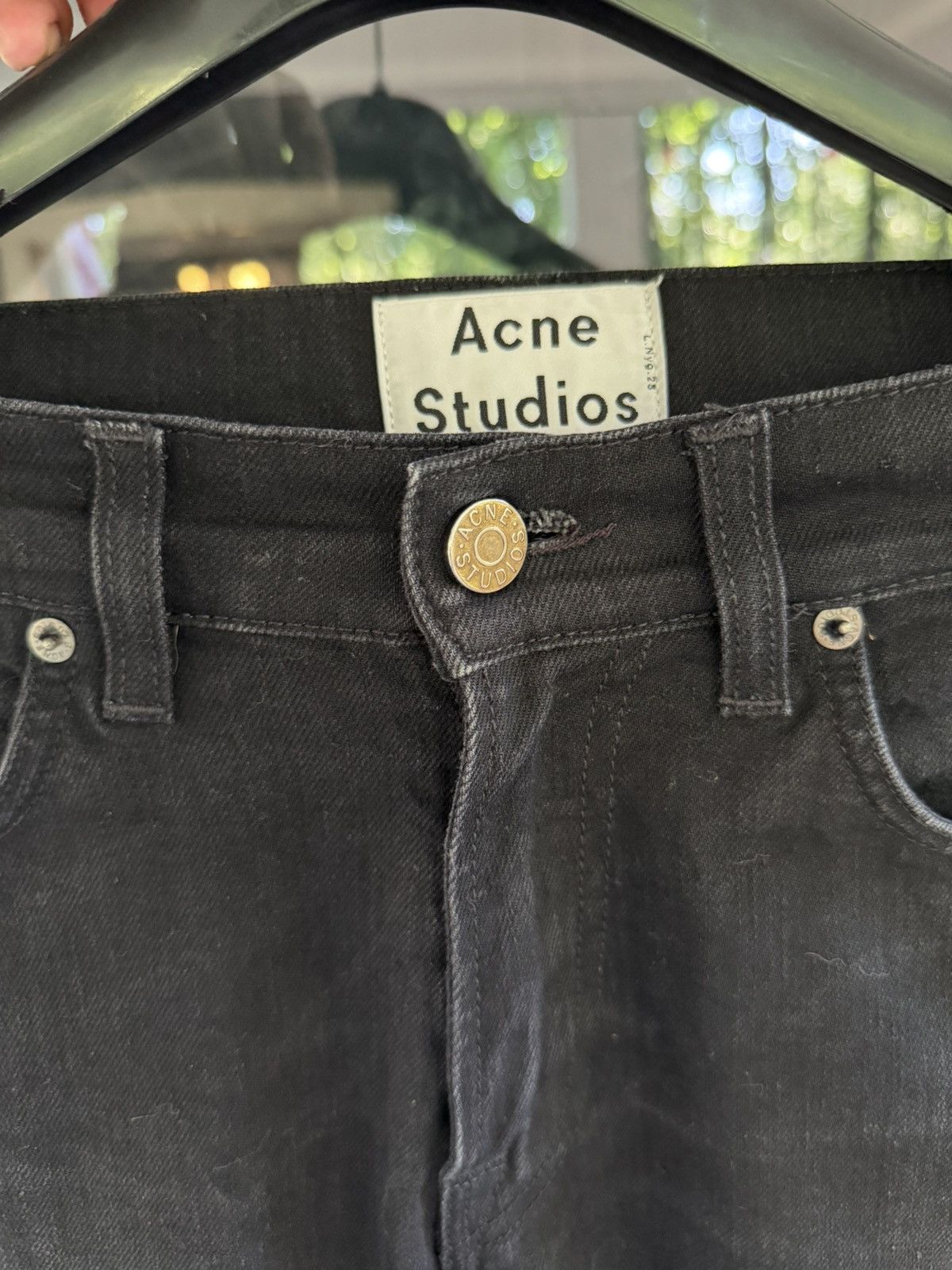 Acne Studios Ace Cash Black Denim Jeans Size US 28 / EU 44 - 3 Thumbnail