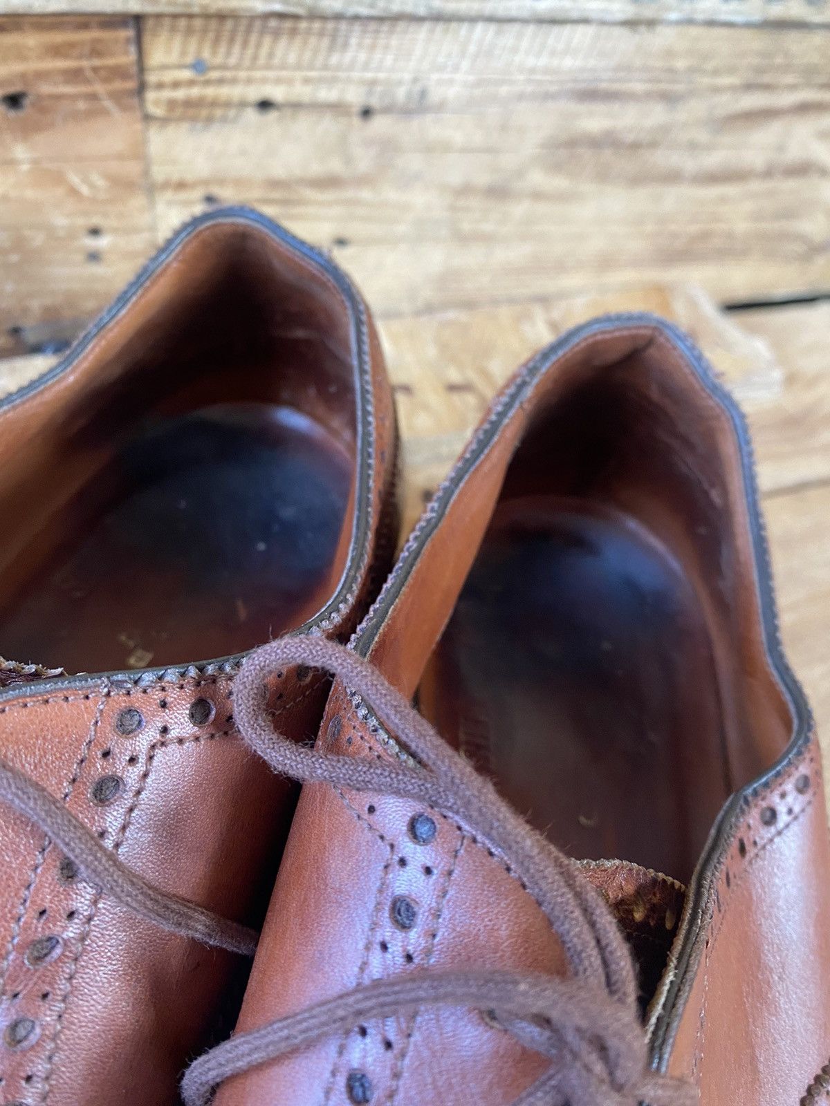 Edward Green Edward green captoe brown oxford leather shoes sz 11E Size US 11 / EU 44 - 16 Thumbnail