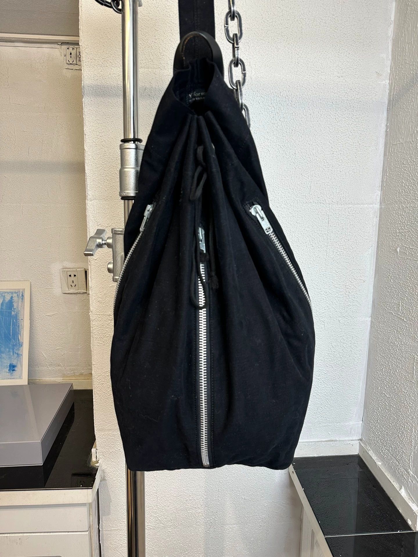 Yohji Yamamoto Yohji Yamamoto Y's Men's 3-Zipper Crossbody Bag Size ONE SIZE - 6 Thumbnail
