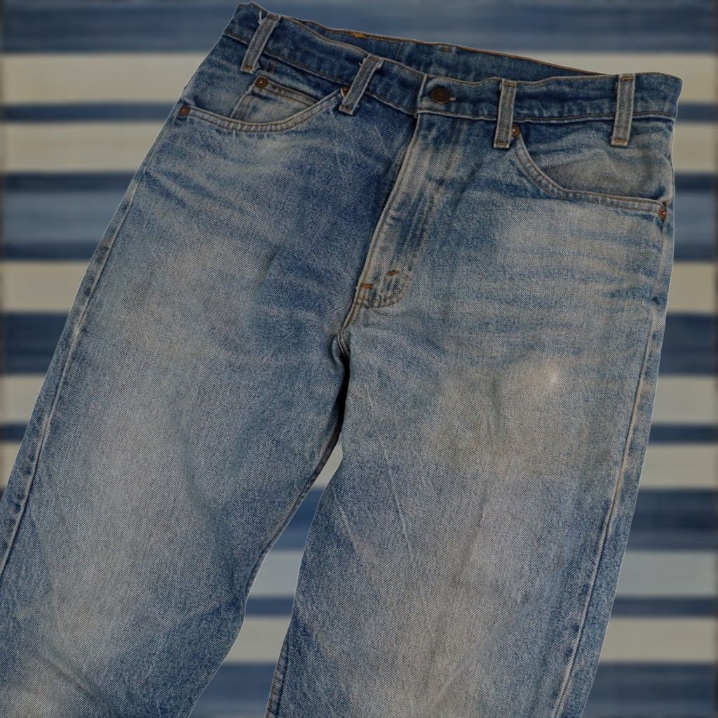 Levi's VINTAGE Levi's 505 USA Made Denim Jeans Men's 34x30 Blue Straight 8/10 Leather? Size US 34 / EU 50 - 1 Thumbnail
