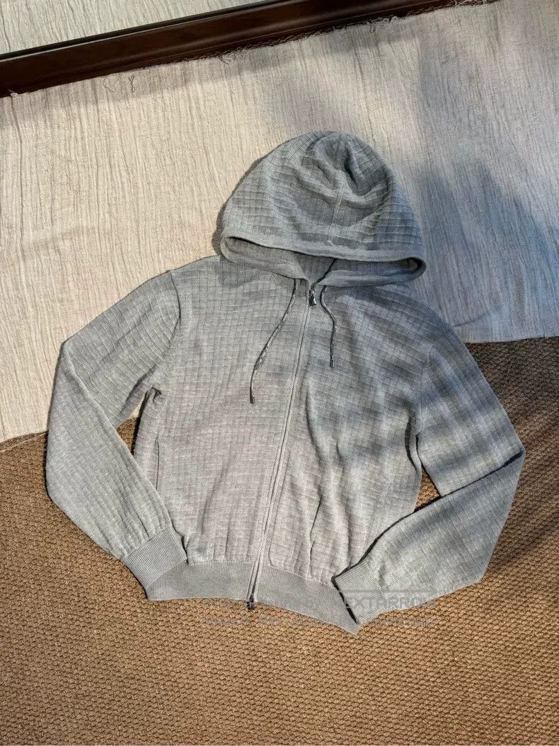 Loro Piana Loro Piana Silk Blended Hooded Zip Leisure Sweater Jacket Size S / US 4 / IT 40 - 2 Thumbnail