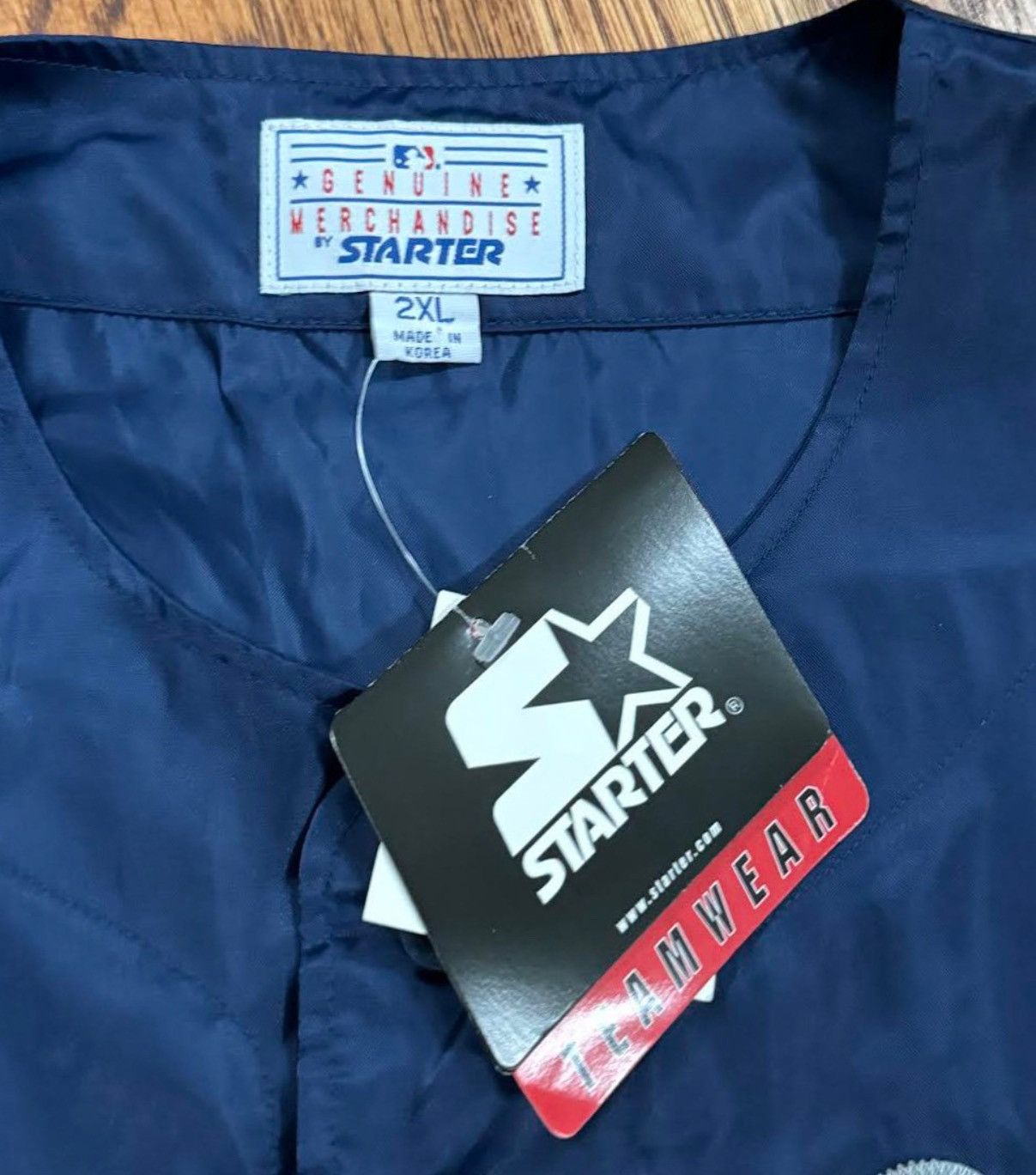 Starter Vintage Starter New York Yankees Satin Cut Off Jersey Size US XXL / EU 58 / 5 - 3 Thumbnail