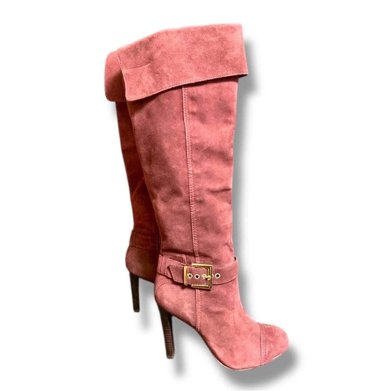 Other Real leather fairy grunge long wine red winter boots Size US 6.5 / IT 36.5 - 1 Thumbnail