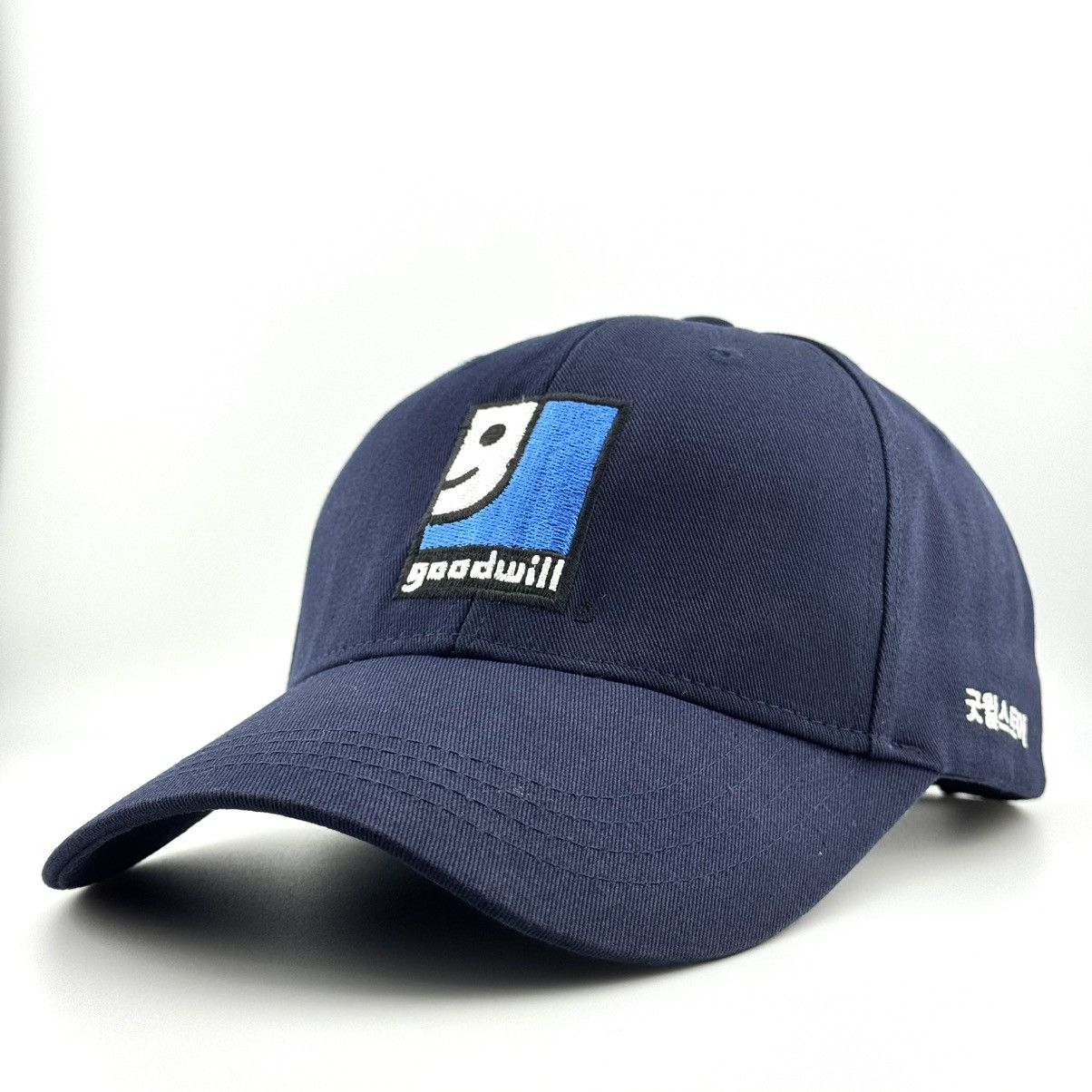 Vintage Vintage Goodwill Korean Logo Cap Navy Size ONE SIZE - 3 Thumbnail