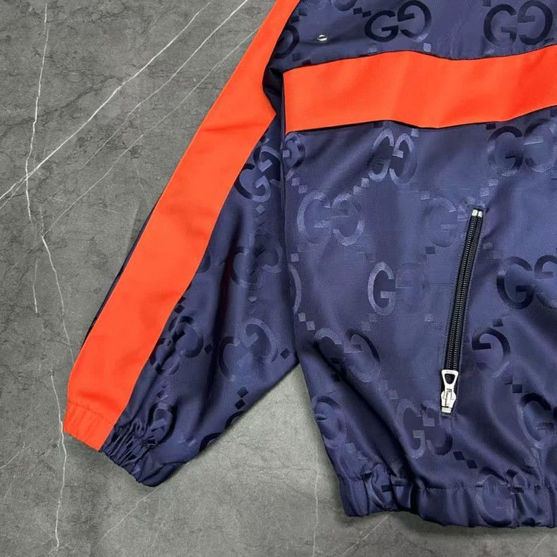 Gucci Gucci Blue Orange HalfZip Jacket-2506 Size US M / EU 48-50 / 2 - 3 Thumbnail