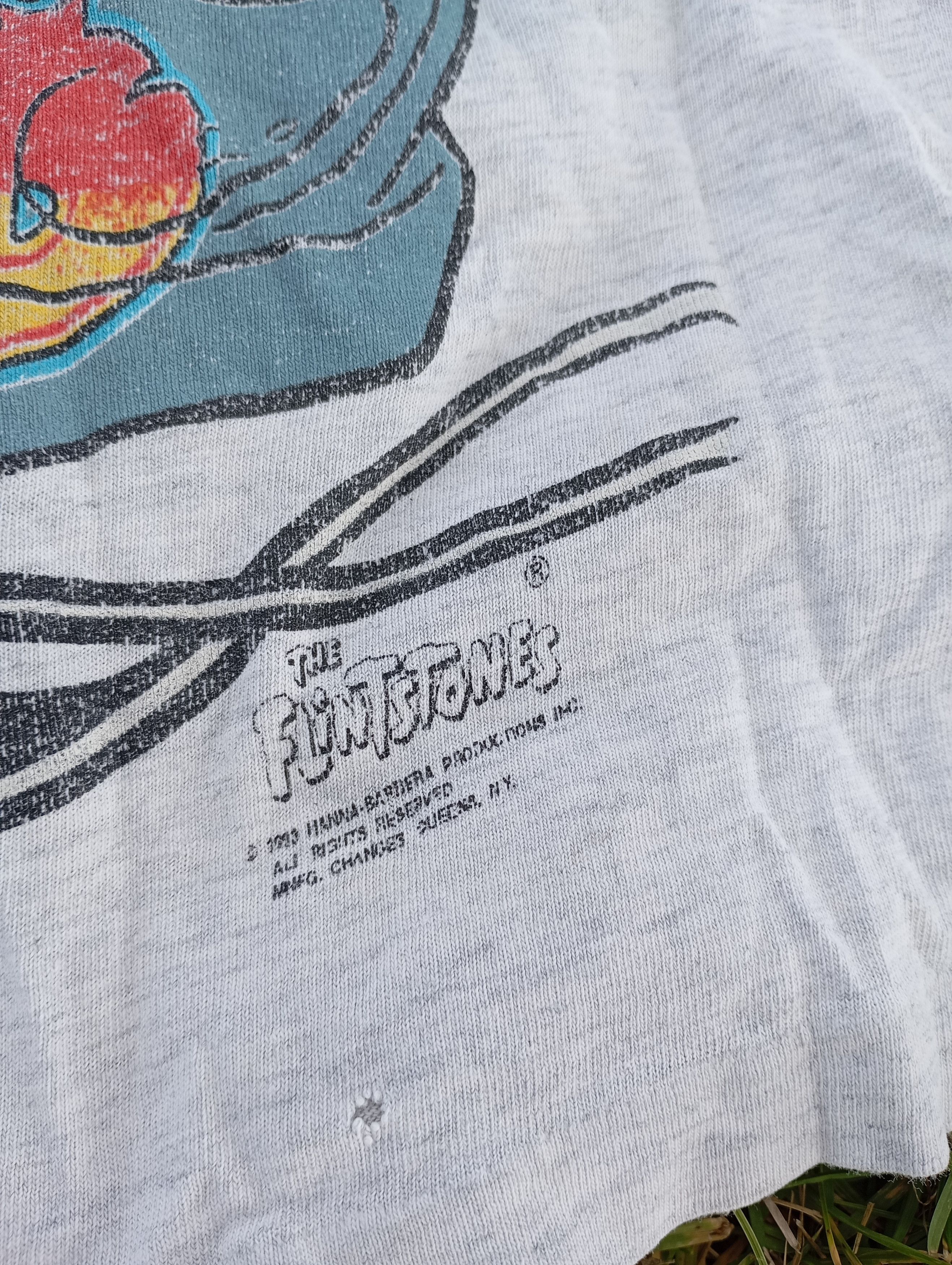 Cartoon Network × Vintage Vintage 90s The Flinstones Fred Bedrock Hip Hop Size US L / EU 52-54 / 3 - 4 Thumbnail