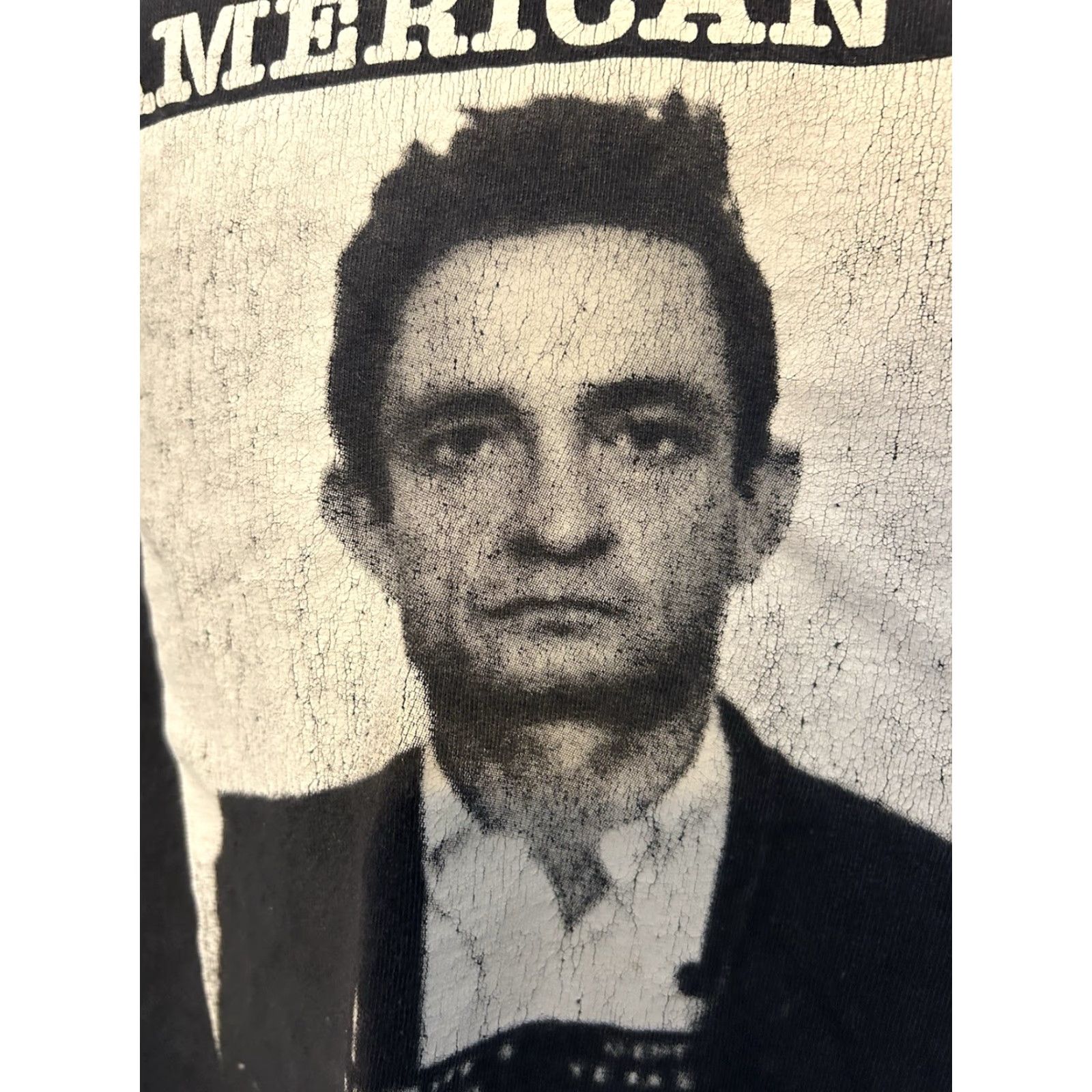 Vintage Johnny Cash American Rebel Mug Shot Shirt Men Large Black Short Sleeves Zion Logo Graphic Tee Size US L / EU 52-54 / 3 - 5 Thumbnail