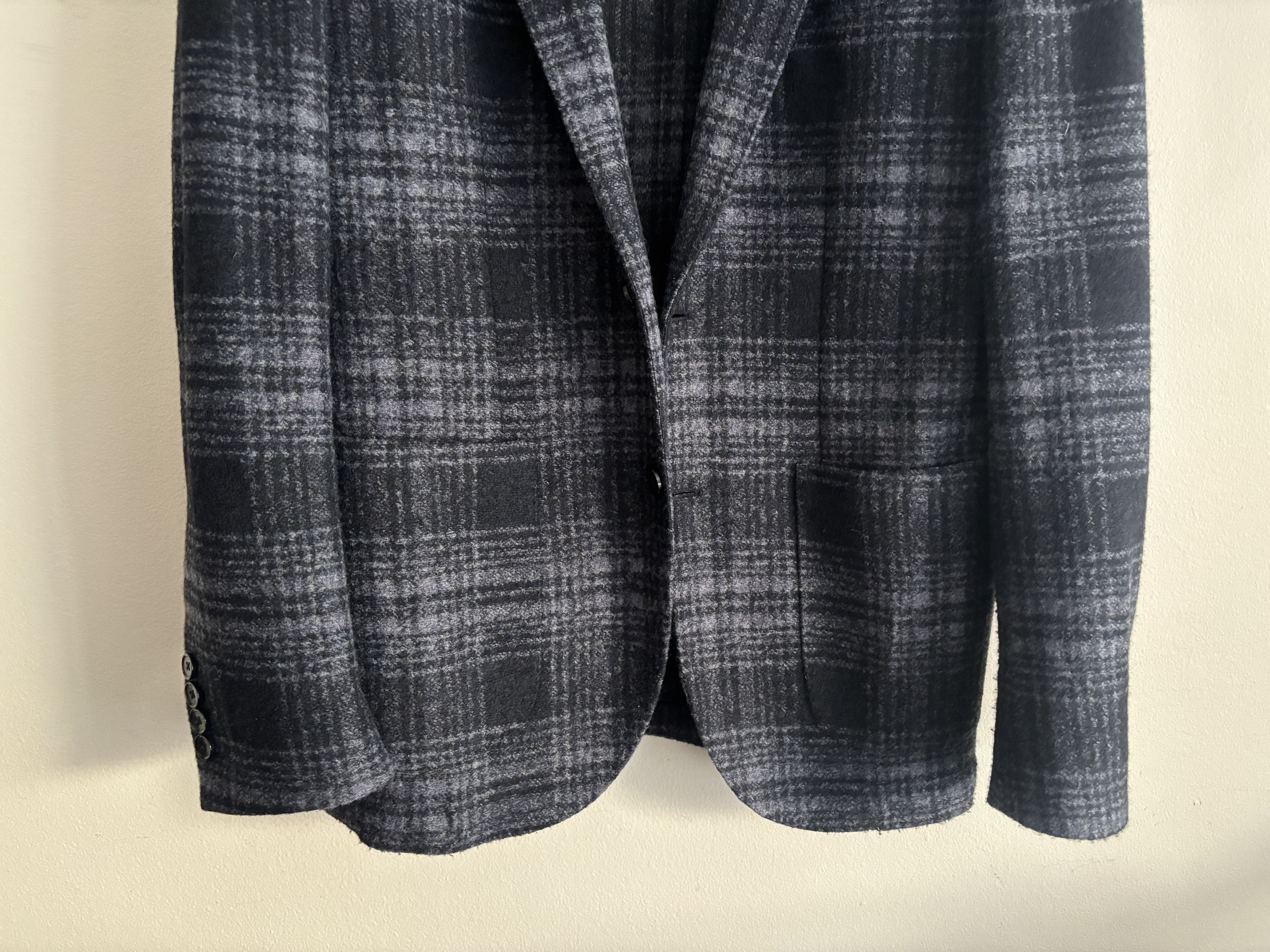 L.B.M. 1911 $000 Dandy Jacket Unstructured Plaid Wool Sport Coat Size 42R - 3 Thumbnail