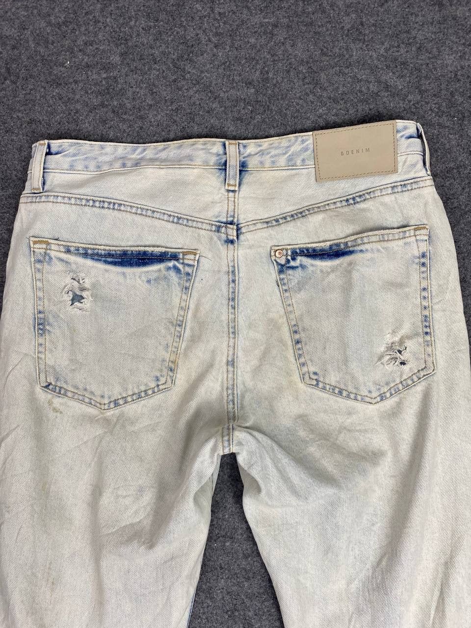 Other &denim acid wash distressed denim nice design Size US 33 - 3 Thumbnail