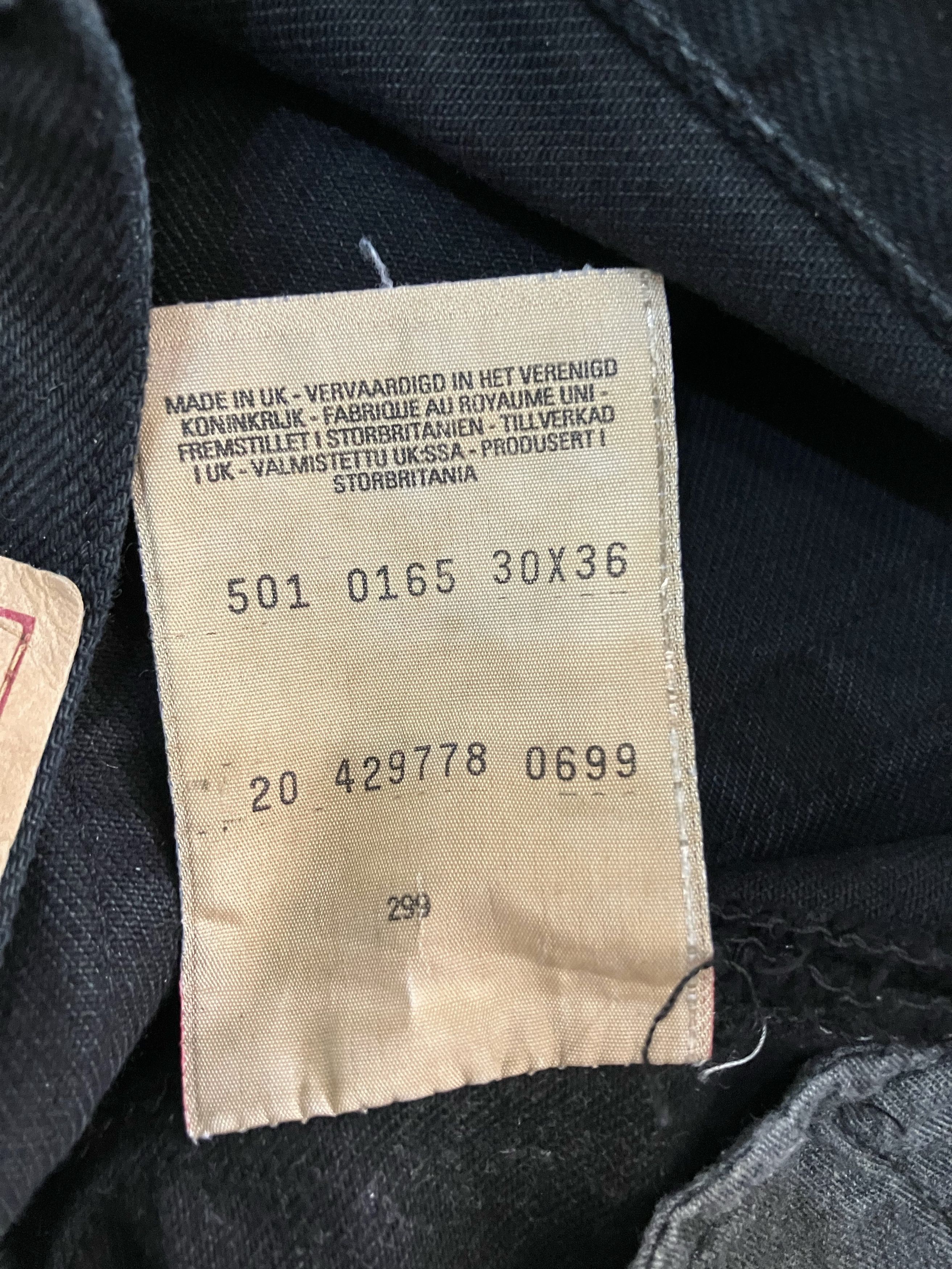 Levi's × Levi's Vintage Clothing Levis 501 black, made in UK Size US 30 / EU 46 - 5 Thumbnail