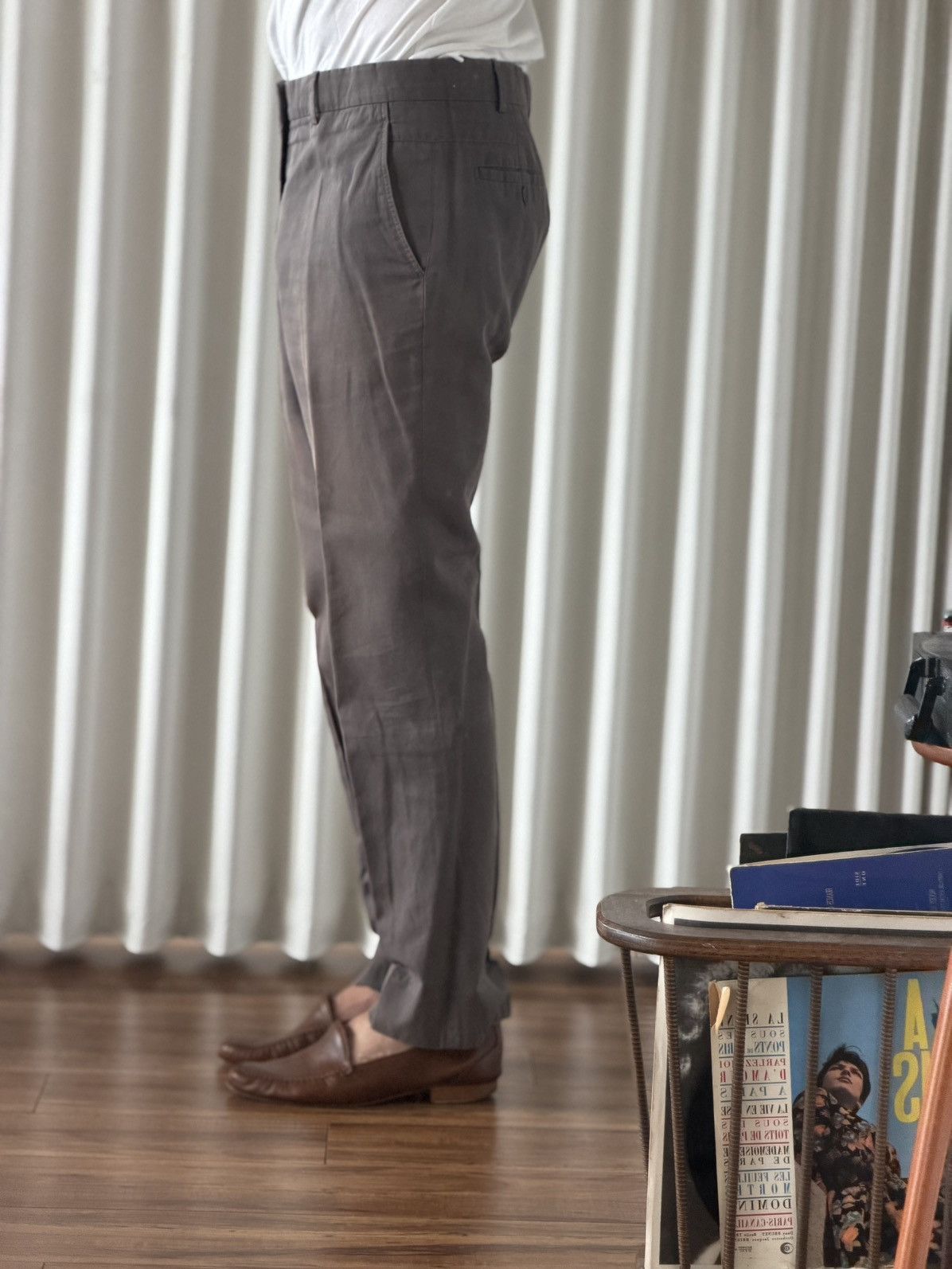 Hermes Hermès Grey Tailored Trousers (Size 32) Size US 32 / EU 48 - 2 Thumbnail