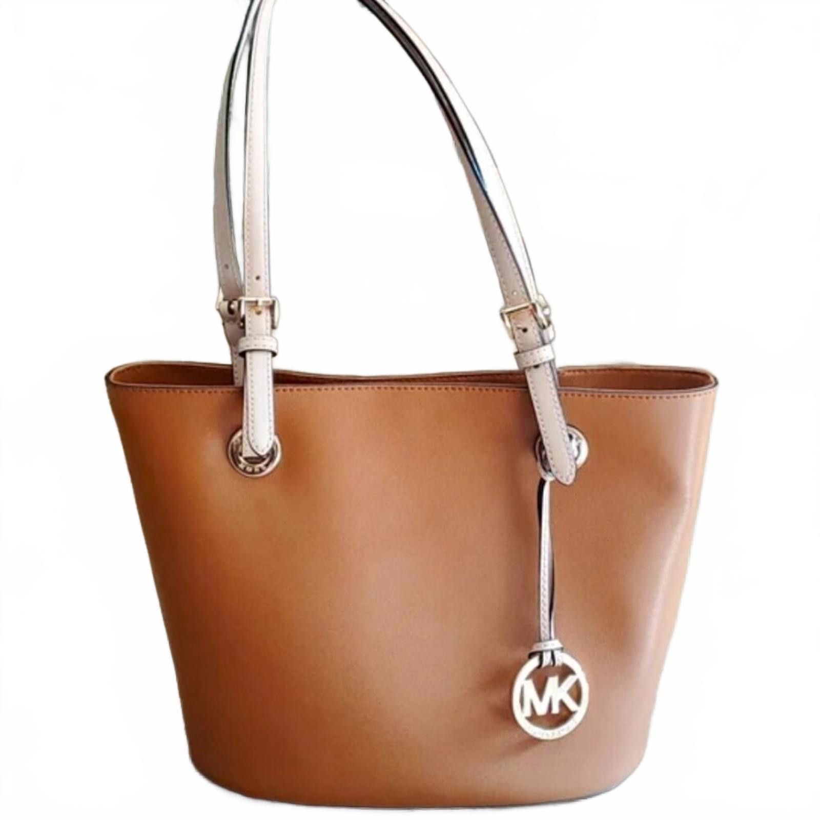Michael Kors NWOT MICHAEL KORS Camel/Tan Jet Set Medium Tote w/6 pockets Size ONE SIZE - 1 Thumbnail
