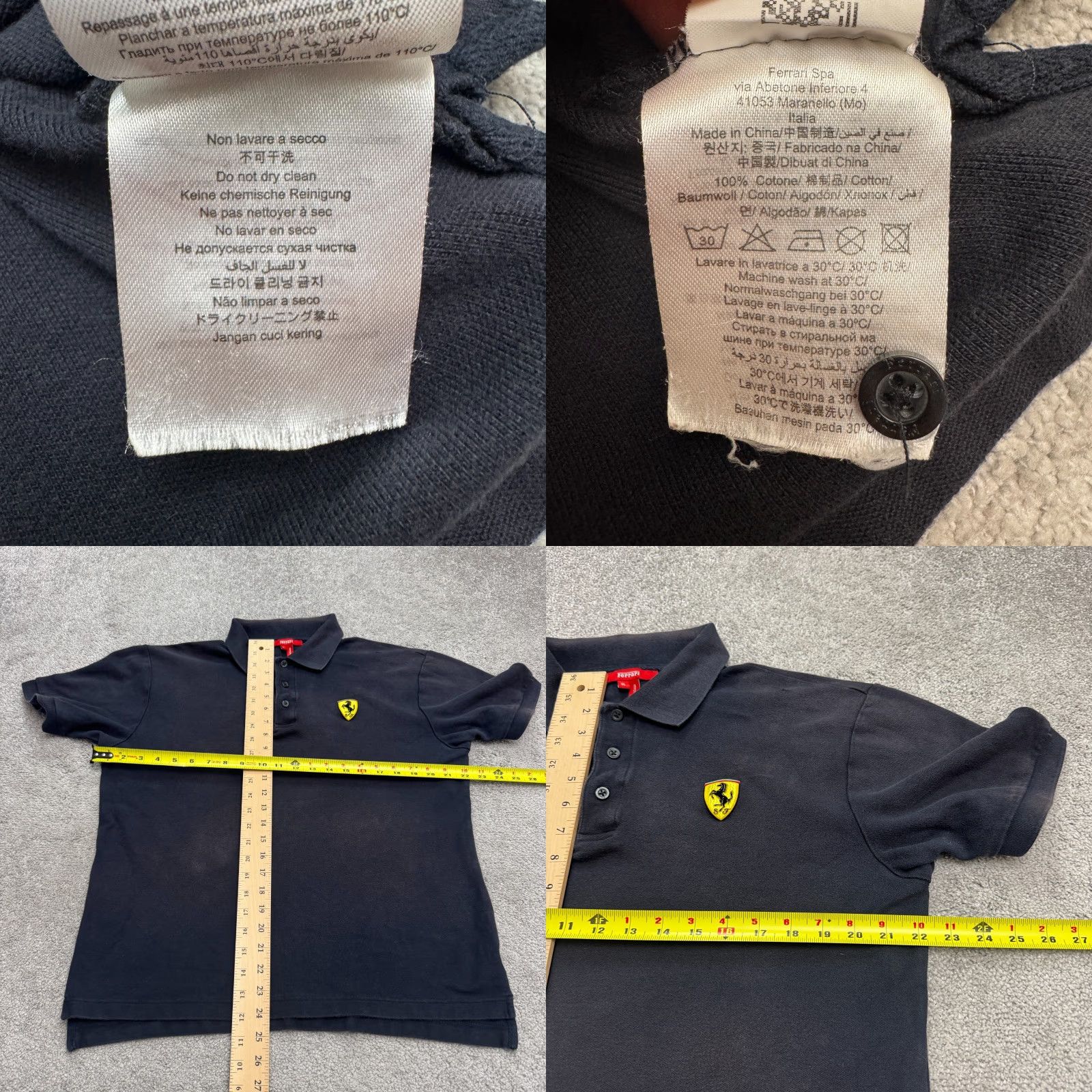 Ferrari Scuderia Ferrari Polo Shirt Mens XL Black Short Sleeve Logo Racing Cars Size US XL / EU 56 / 4 - 9 Thumbnail