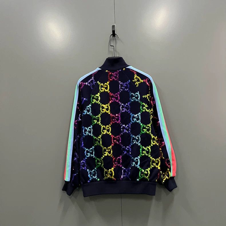 Gucci Gucci GG sequin full print zipper jacket 2501-Nextarrow Size US XS / EU 42 / 0 - 2 Thumbnail