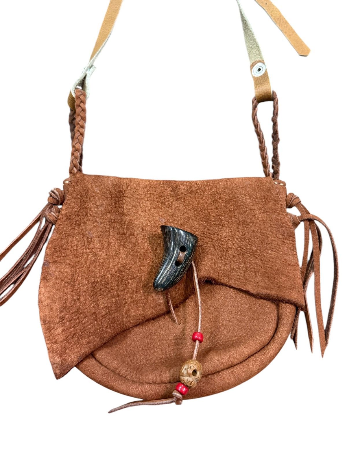 Handmade RARE CUSTOM LEATHER HANDMADE CROSSBODY BAG Size ONE SIZE - 2 Thumbnail