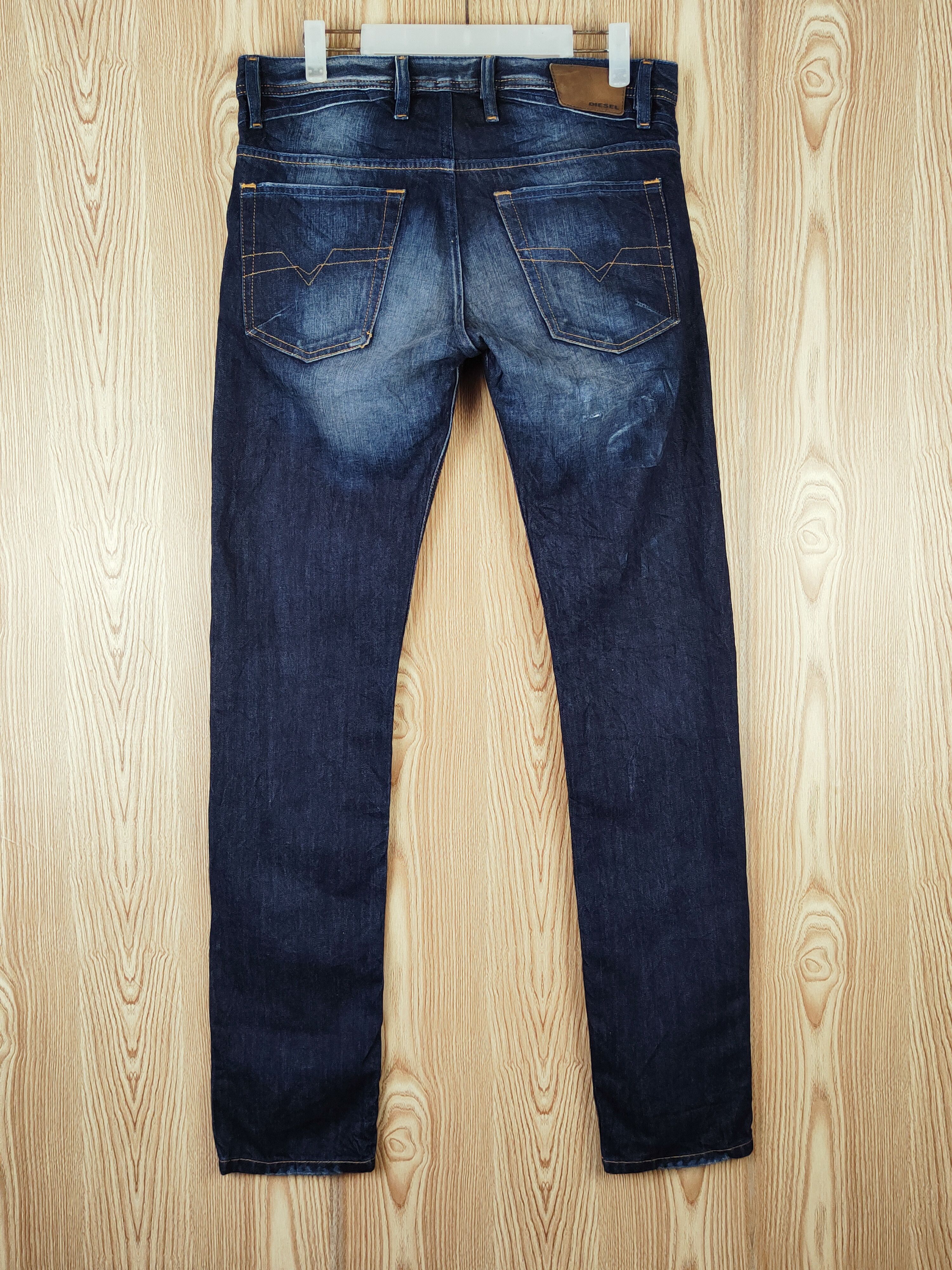Diesel Diesel Dark Blue Distressed Ripped Jeans #S2691 Size US 31 - 8 Thumbnail