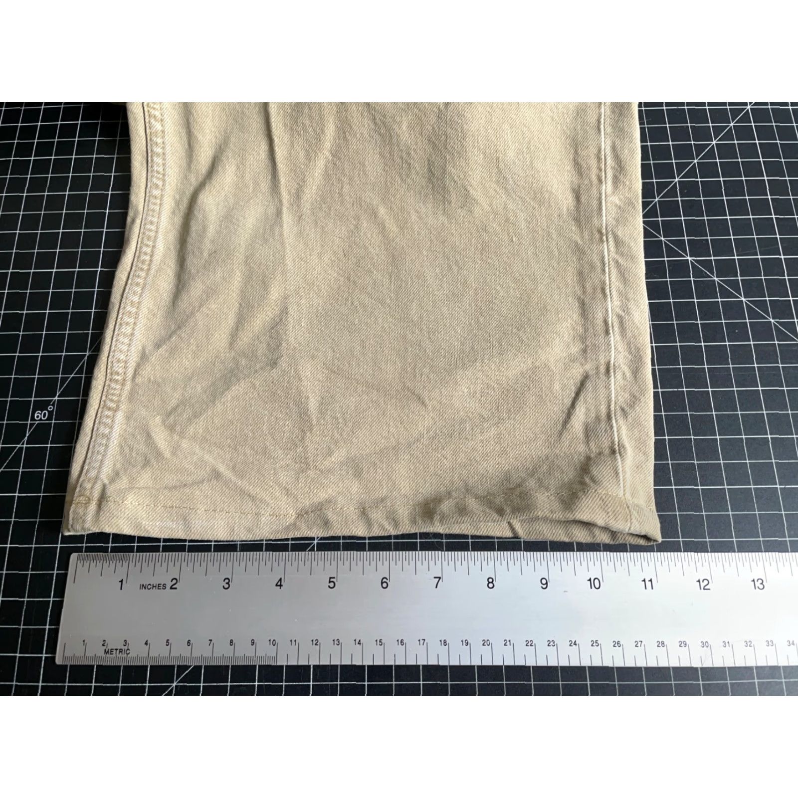Vintage We The Free Barrel Jeans Women Regular 31 Beige Denim 5-Pocket Button Fly Wide-Leg High Rise Inseam 28" Vintage: No Size 24" / US 00 / IT 34 - 7 Thumbnail