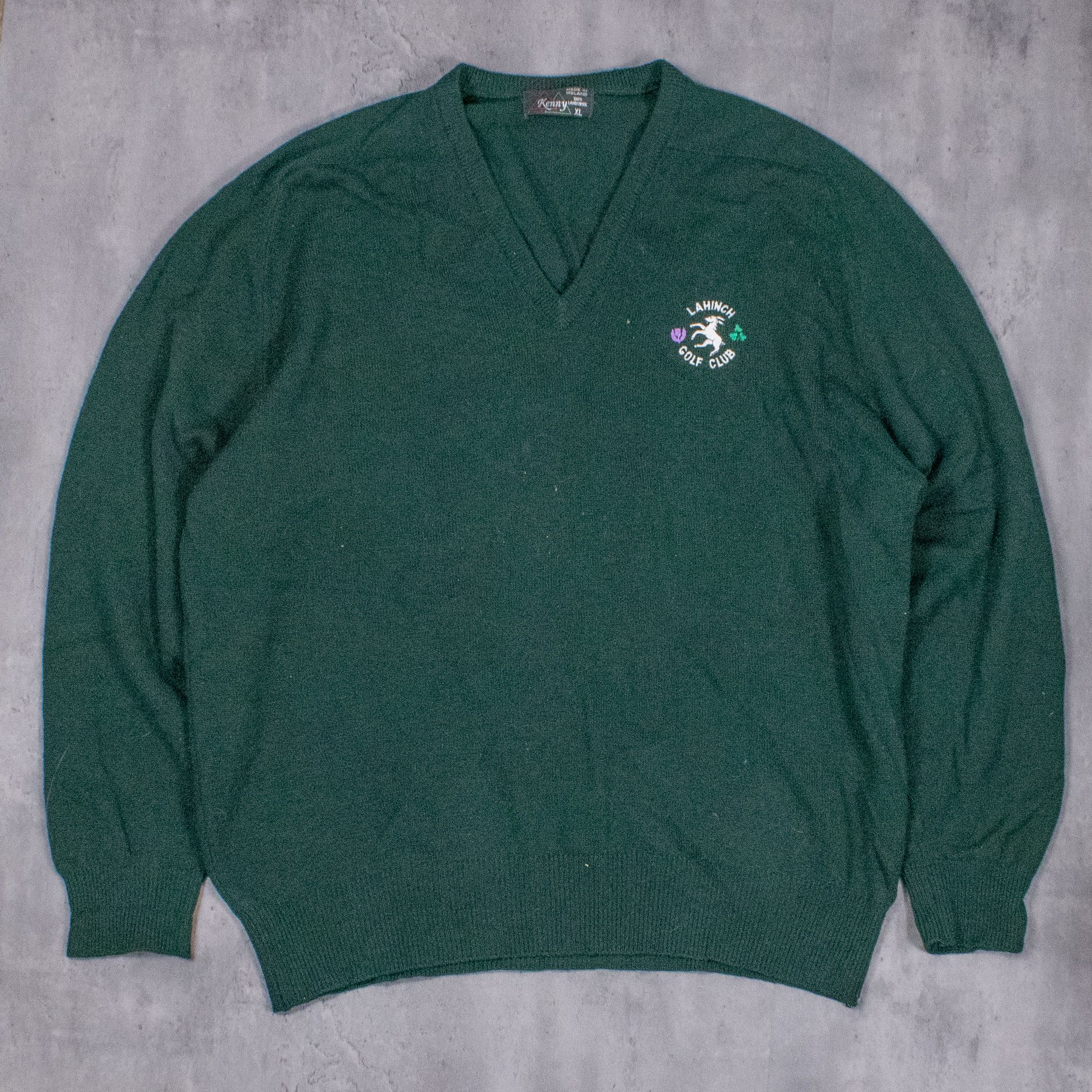 Lil Yachty Vintage 1990s Larry Golf Club V Neck Knitted Sweater Size US XL / EU 56 / 4 - 3 Thumbnail