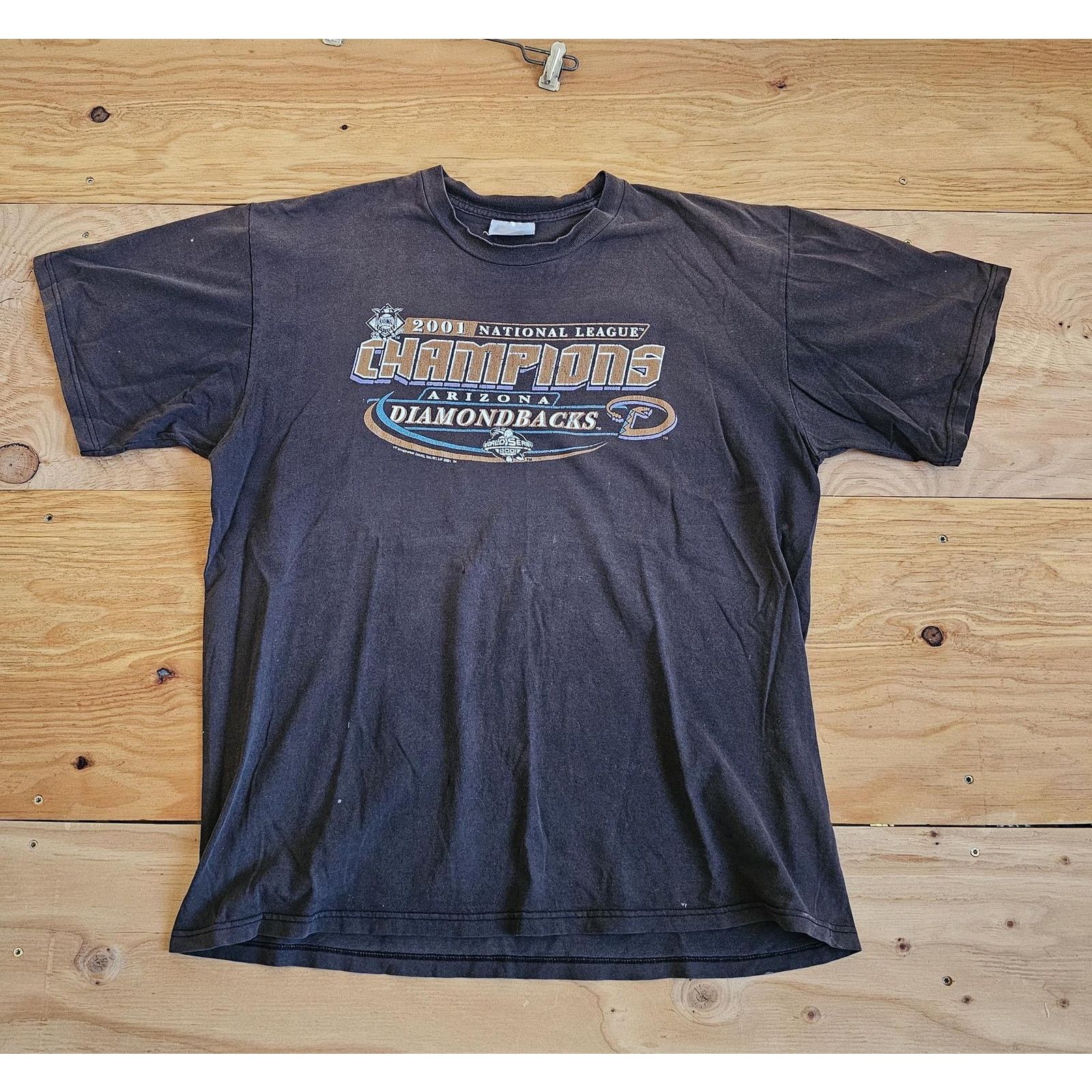 CSA Arizona Diamondbacks 2001 Champions T-Shirt, Black, Sz XL Size US XL / EU 56 / 4 - 1 Thumbnail