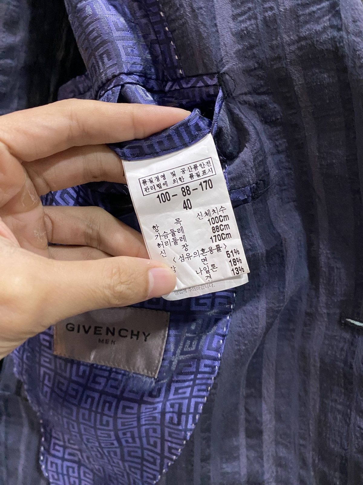 Givenchy Givenchy men vintage stripe blazer coat Size 48L - 12 Thumbnail