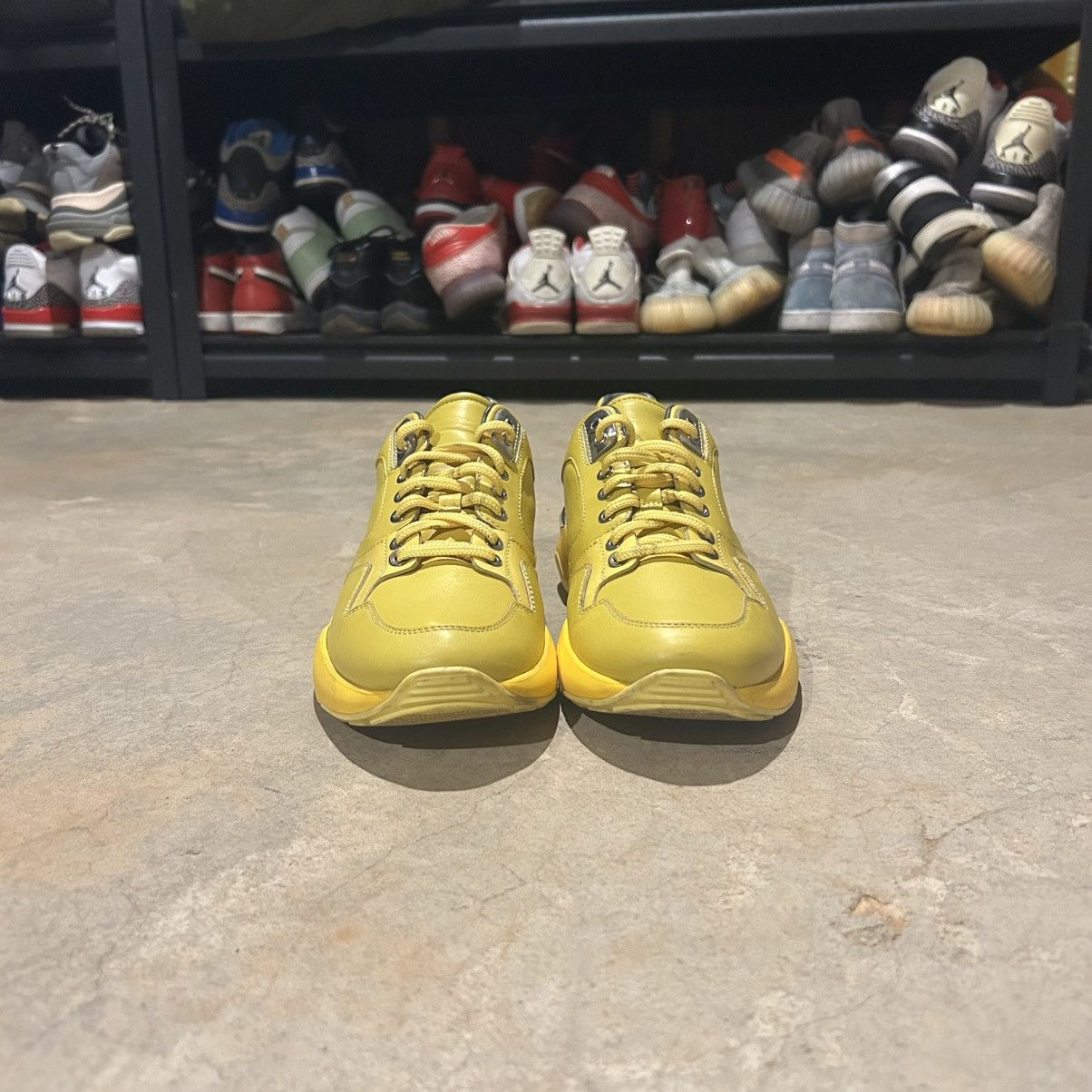 Designer × Salvatore Ferragamo Salvatore Ferragamo Yellow Leather Trainers US 8.5 Rare Size US 8.5 / EU 41-42 - 4 Thumbnail