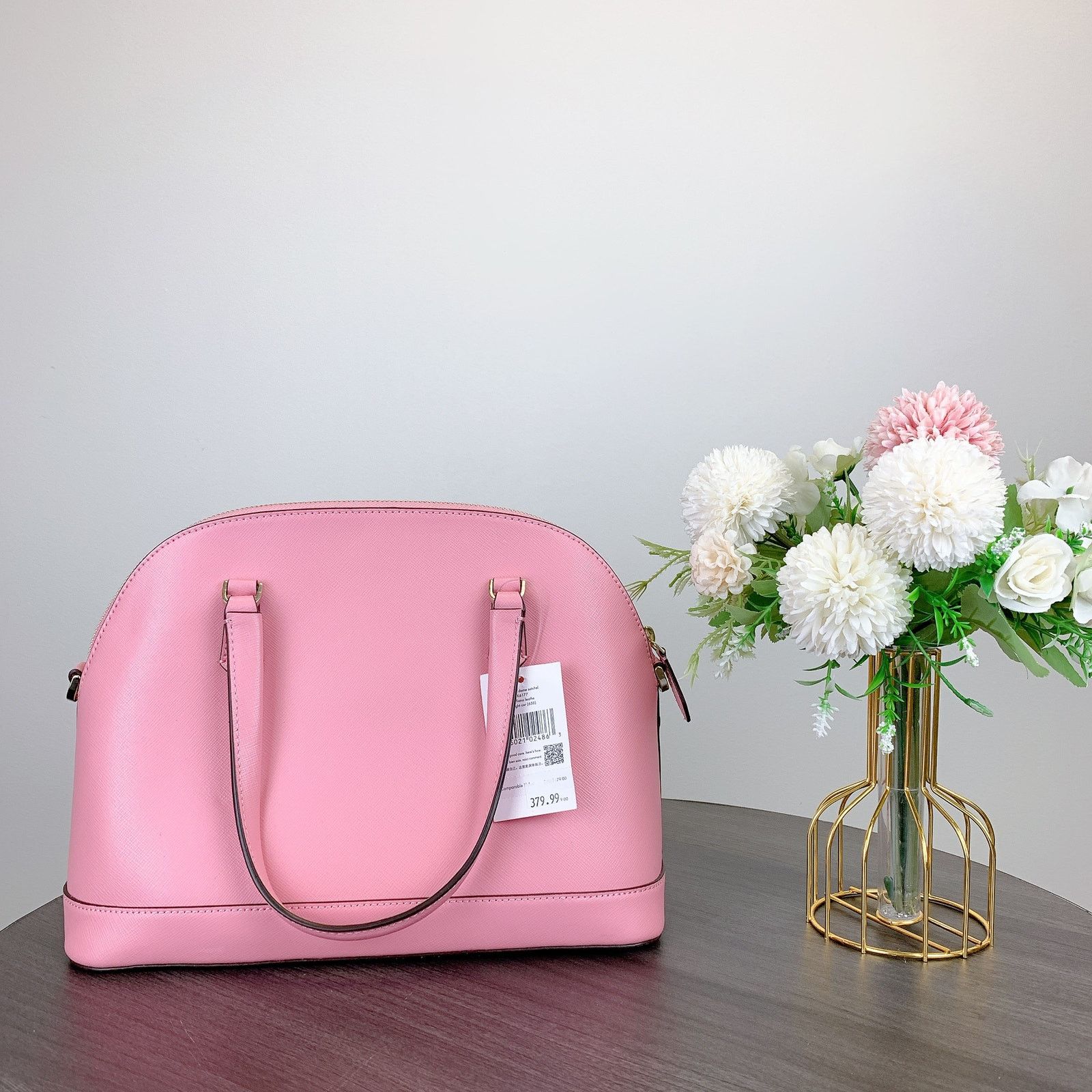 Kate Spade Kate Spade K6177Saffiano Leather Medium Dome Satchel IN Pink Size ONE SIZE - 5 Thumbnail