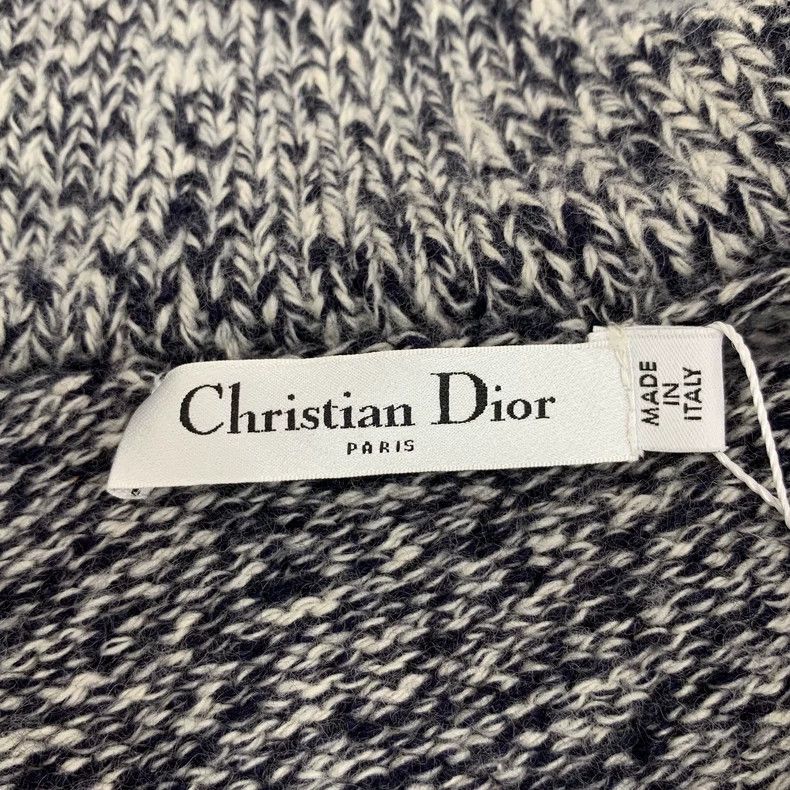 Dior Dior Color-blocked logo letter inlaid wool navy collar sle Size XS / US 0-2 / IT 36-38 - 5 Thumbnail