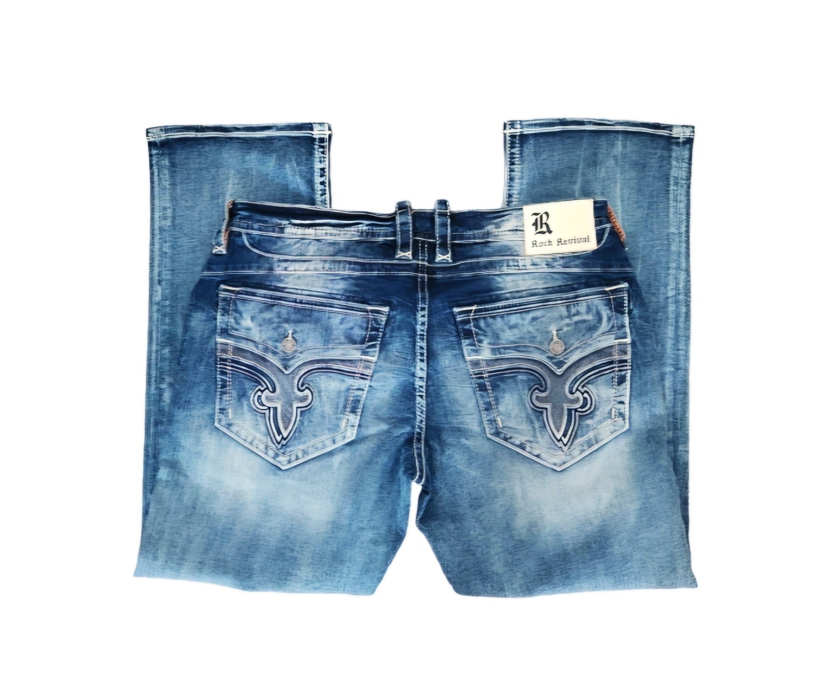 Rock Revival Rock Revival Amal Straight jeans Stretch Dark Wash $220 42 Size US 42 / EU 58 - 9 Thumbnail