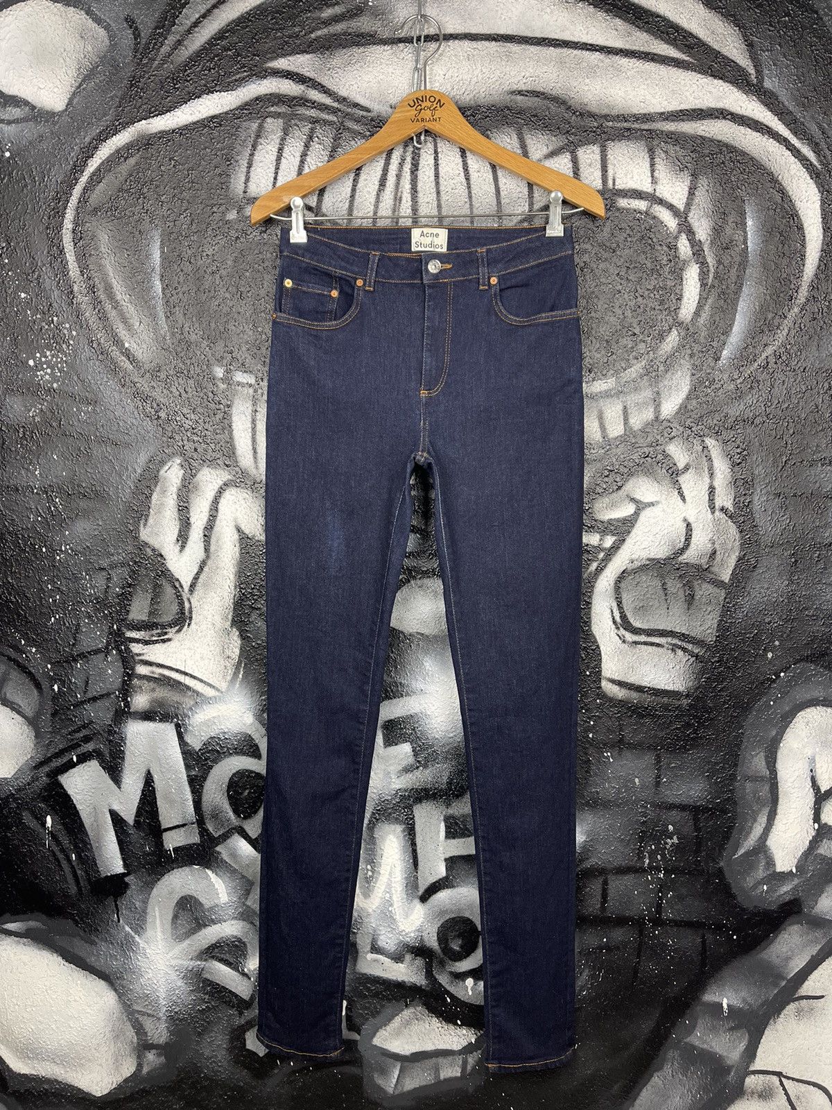 Acne Studios Acne Studios Pin RW Rinse Blue Slim Fit WMNS Jeans Size W30 Size 30" / US 8 / IT 44 - 2 Thumbnail
