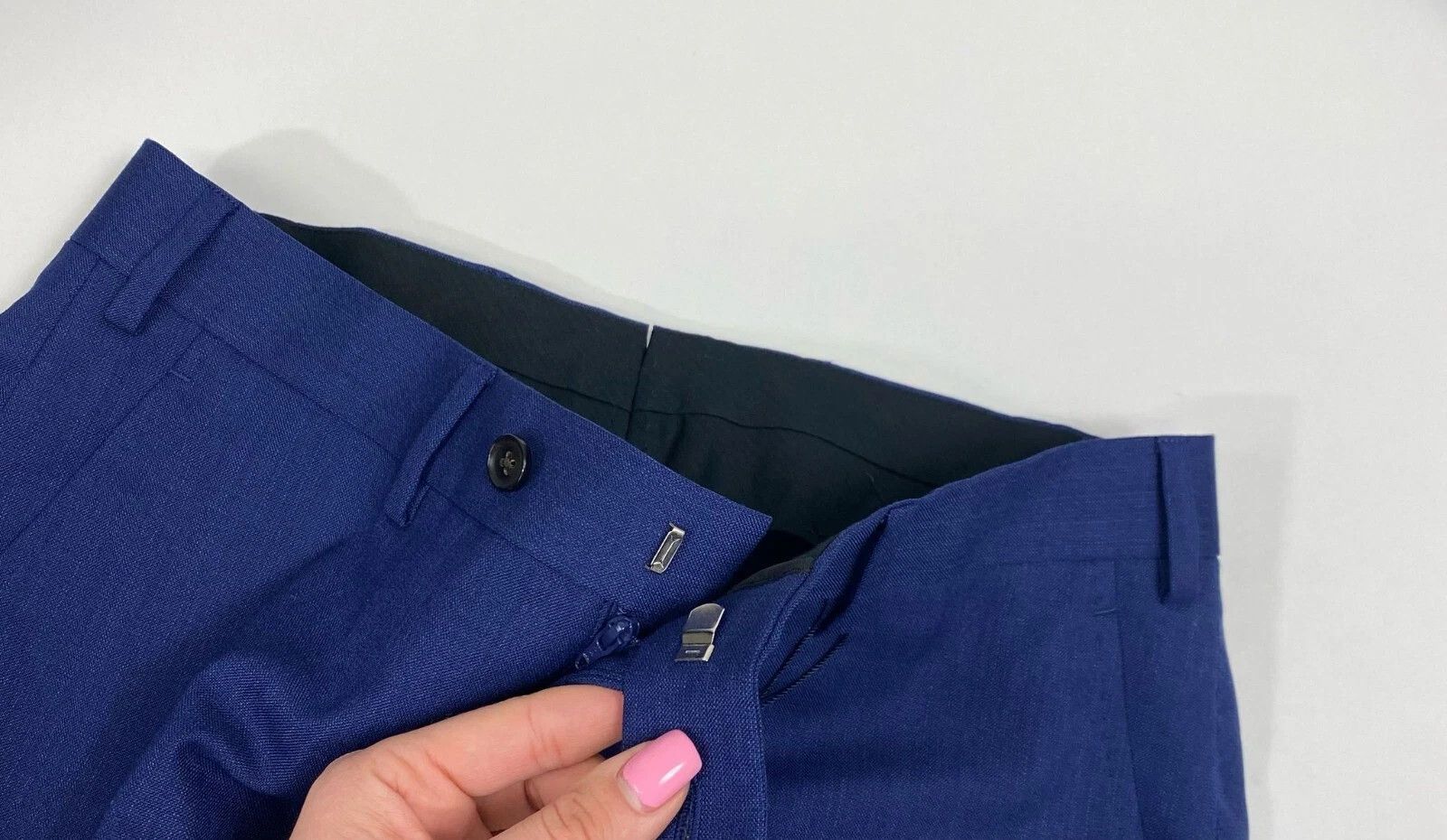 Suitsupply Men Suitsupply Suit La Spalla Blue Wool Vitale Barberis US32 Size 34S - 8 Thumbnail