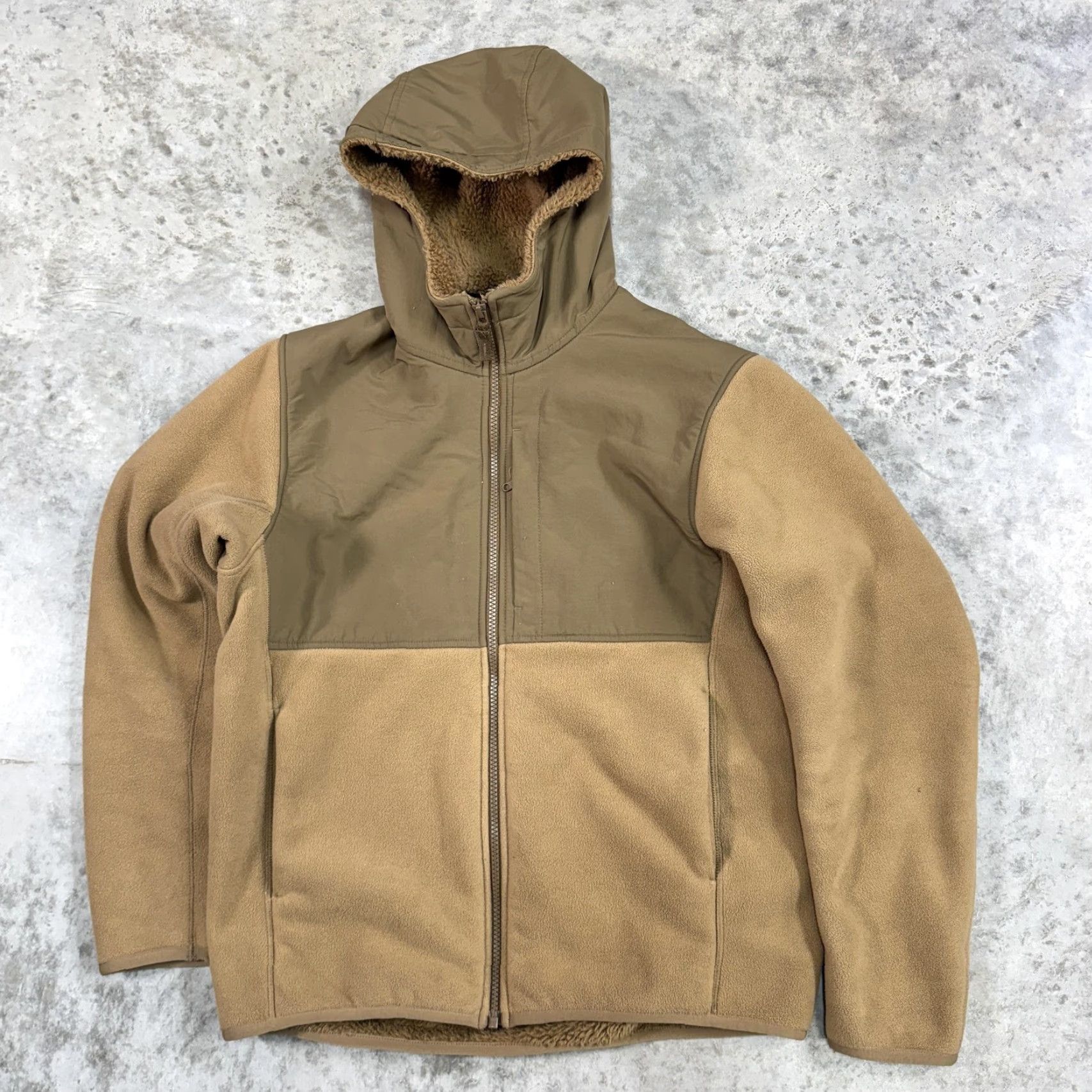 Uniqlo Uniqlo Jacket Mens XS Brown Hooded Full Zip Fleece Lined Sherpa Coat Outdoors Size US XS / EU 42 / 0 - 2 Thumbnail