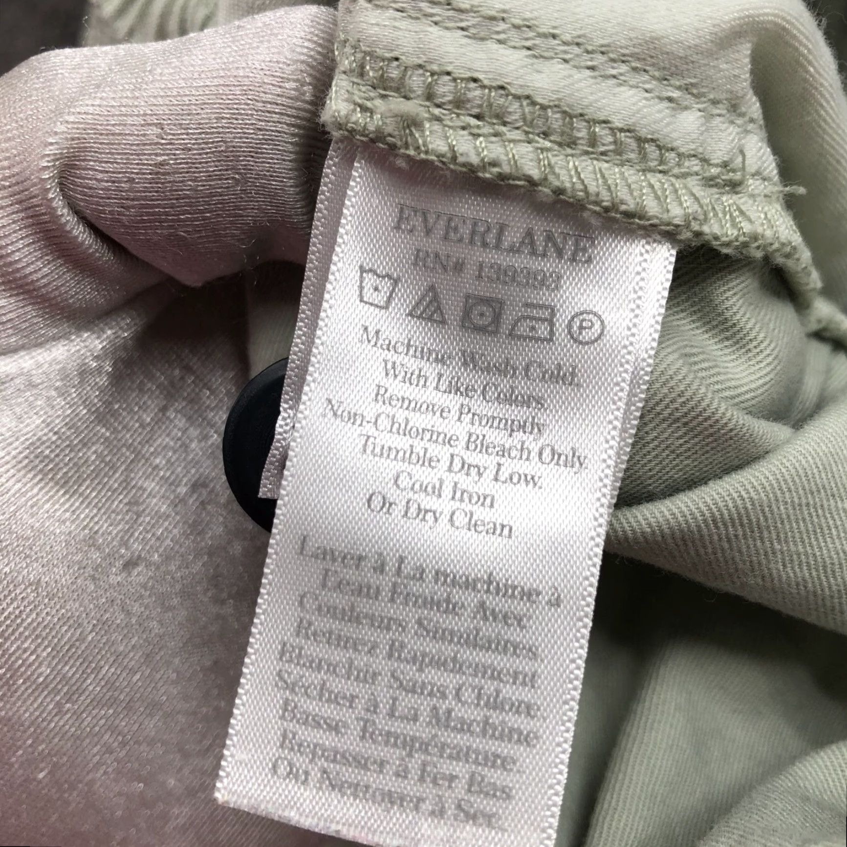 Everlane Everlane Cargo Shorts Mens M Mint Green 8'' Inseam Organic Cotton Linen Pull On Eight Size US 31 - 7 Thumbnail